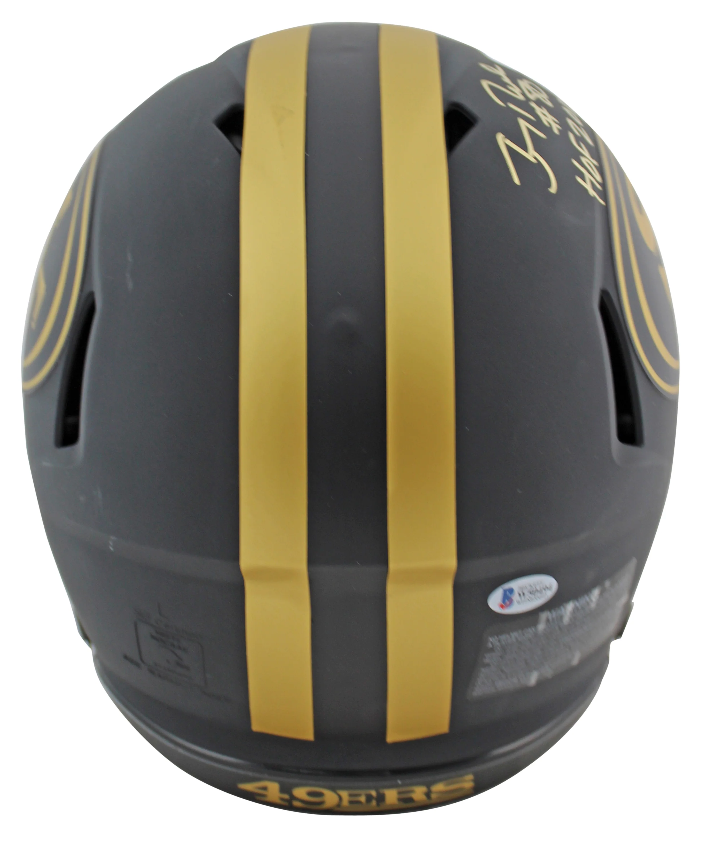 49ers Jerry Rice "HOF 2010" Signed Eclipse Proline F/S Speed Helmet BAS Witness - Image 3