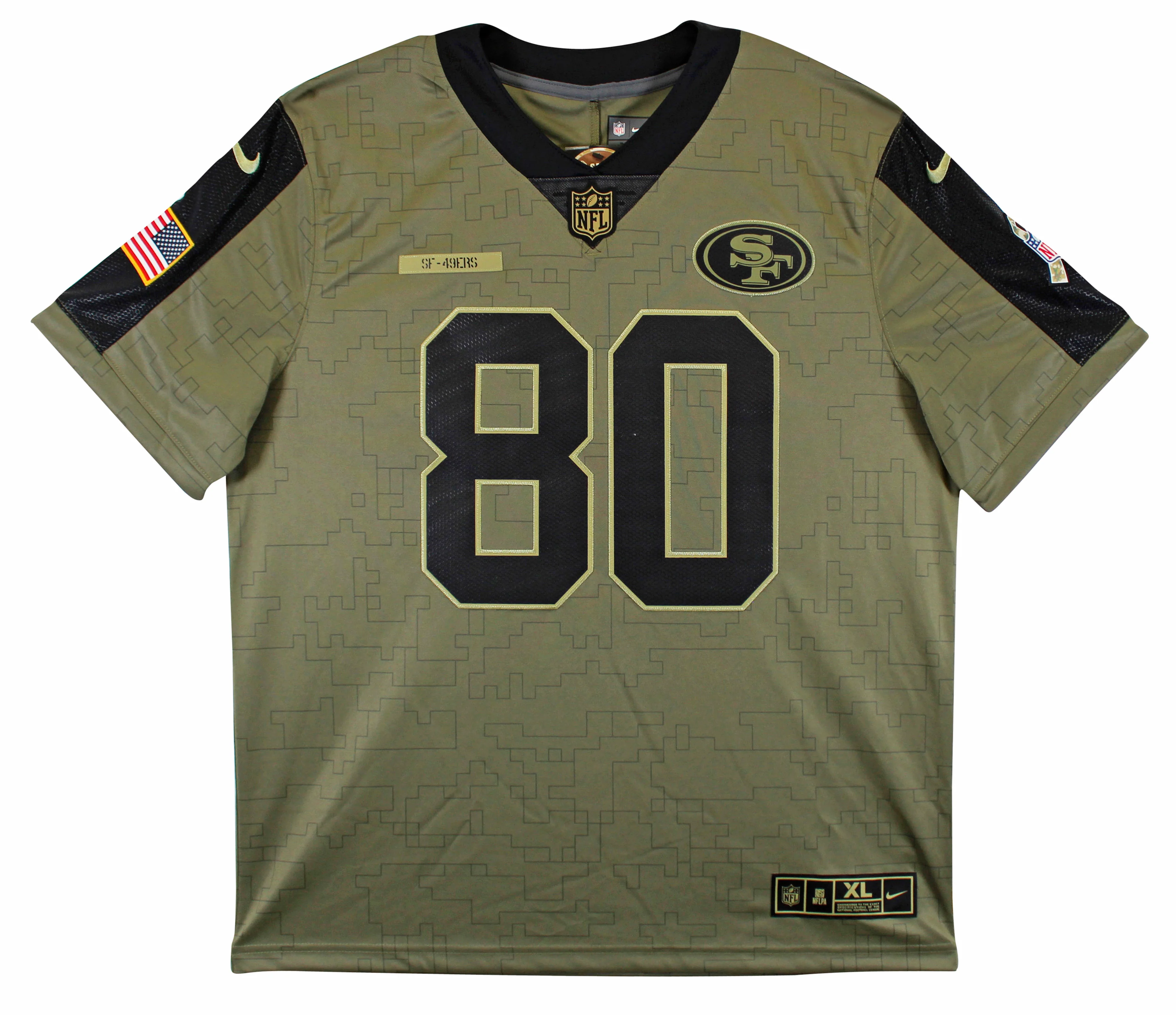 49ers Jerry Rice Signed 2021 Salute to Service Nike Limited Jersey Fanatics - Image 4