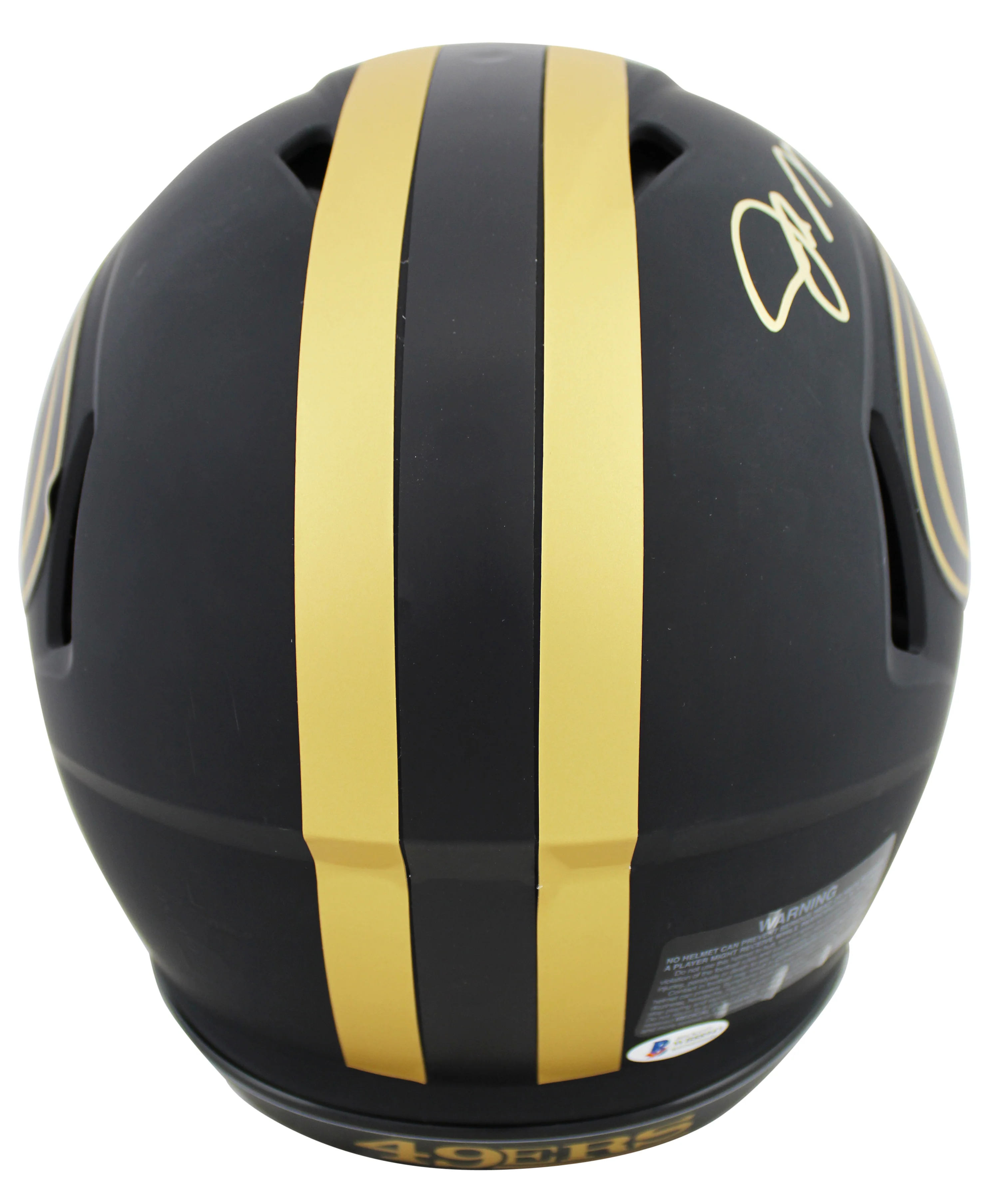 49ers Joe Montana Signed Eclipse Full Size Speed Proline Helmet BAS Witnessed - Image 3