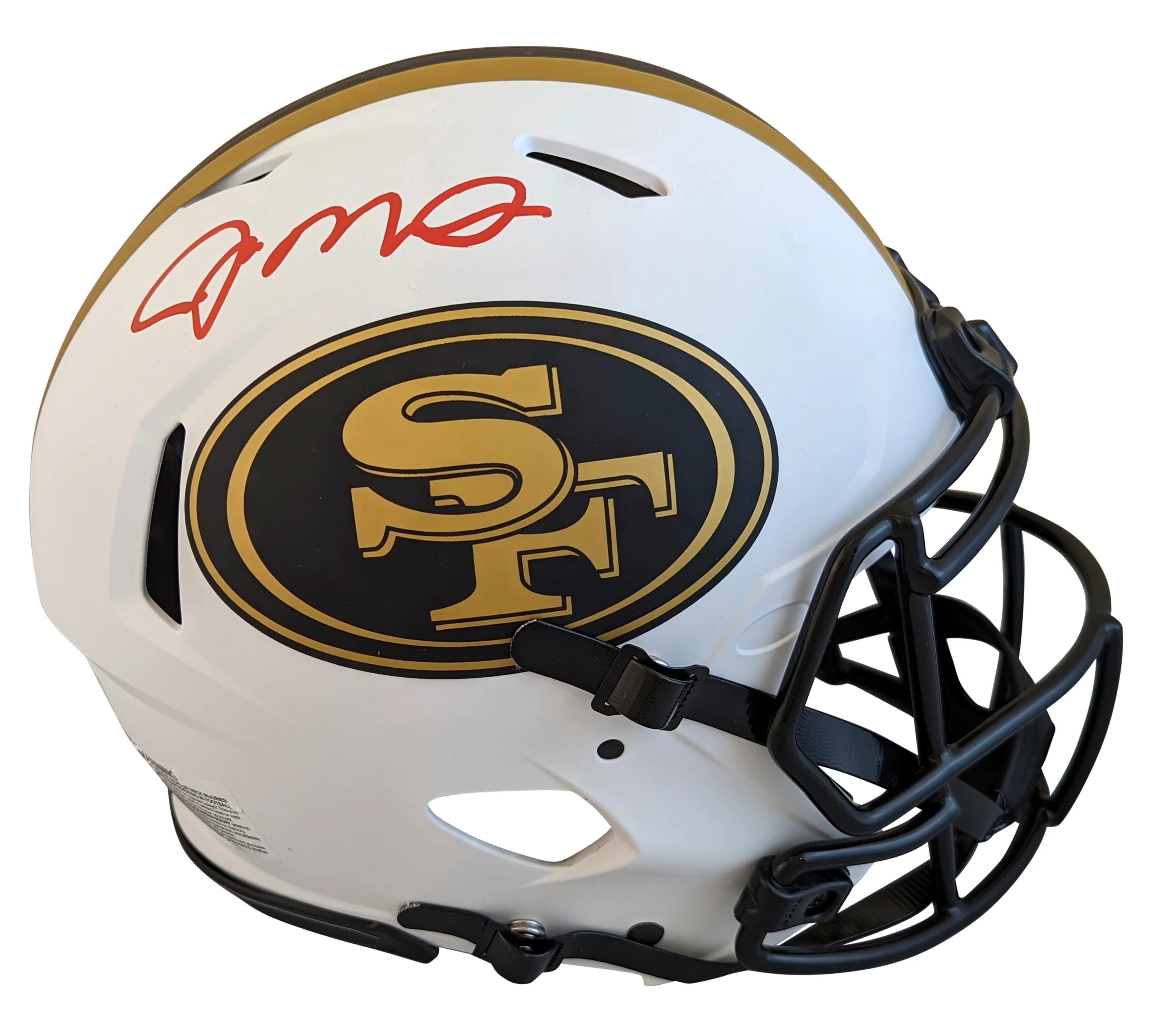 49ers Joe Montana Signed Lunar Full Size Speed Proline Helmet W/ Case Fanatics - Image 3