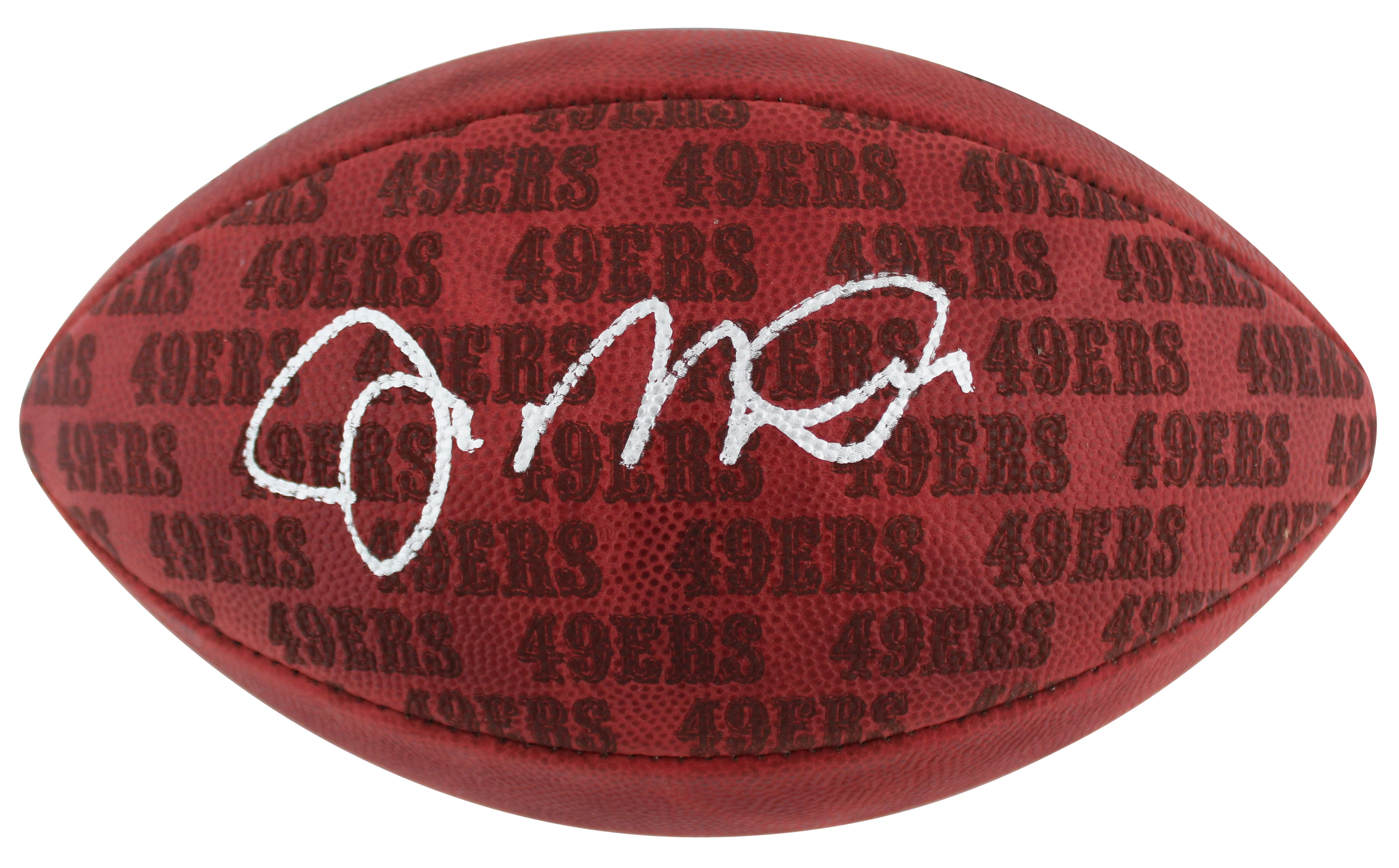 49ers Joe Montana Signed Wilson "The Duke" Team Showcase Nfl Football Fanatics - Image 3