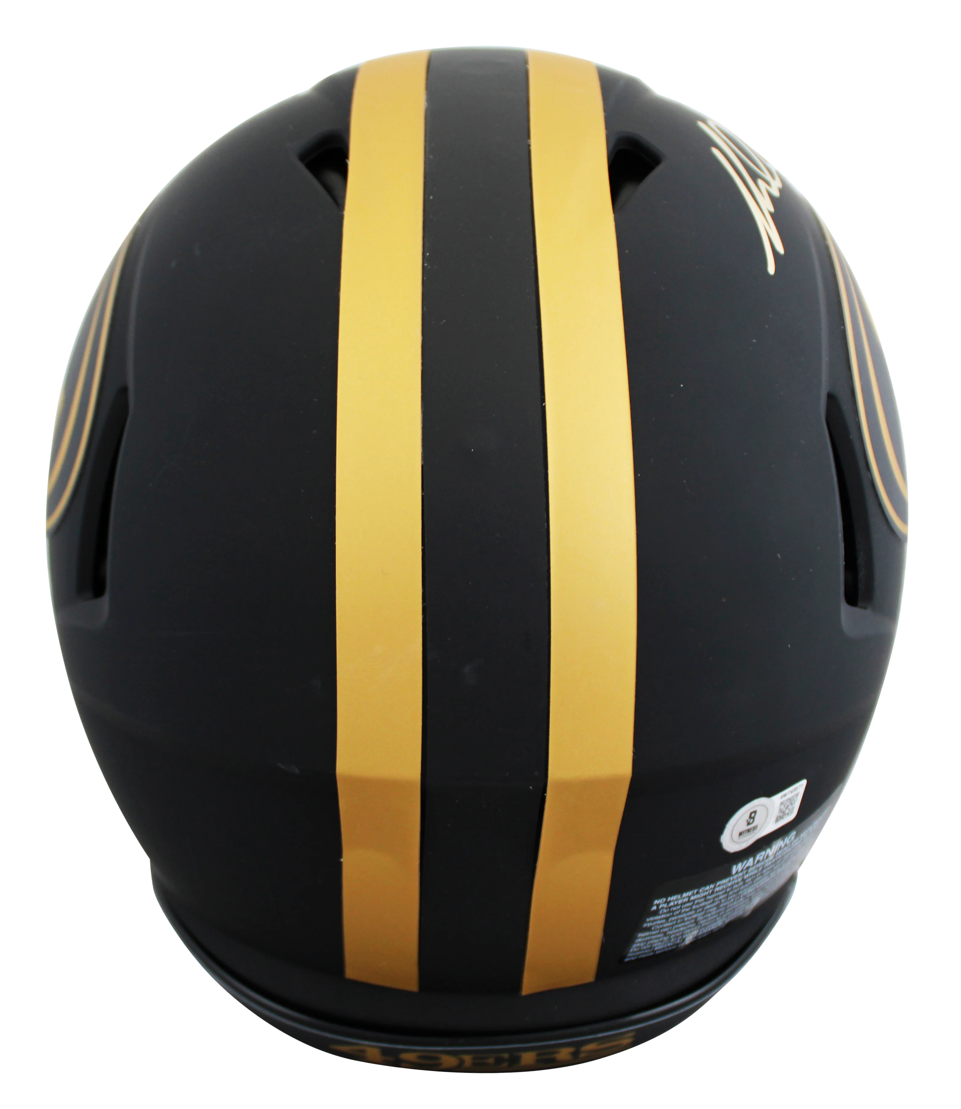 49ers Mike Evans Signed Eclipse Full Size Speed Proline Helmet BAS Witnessed - Image 3