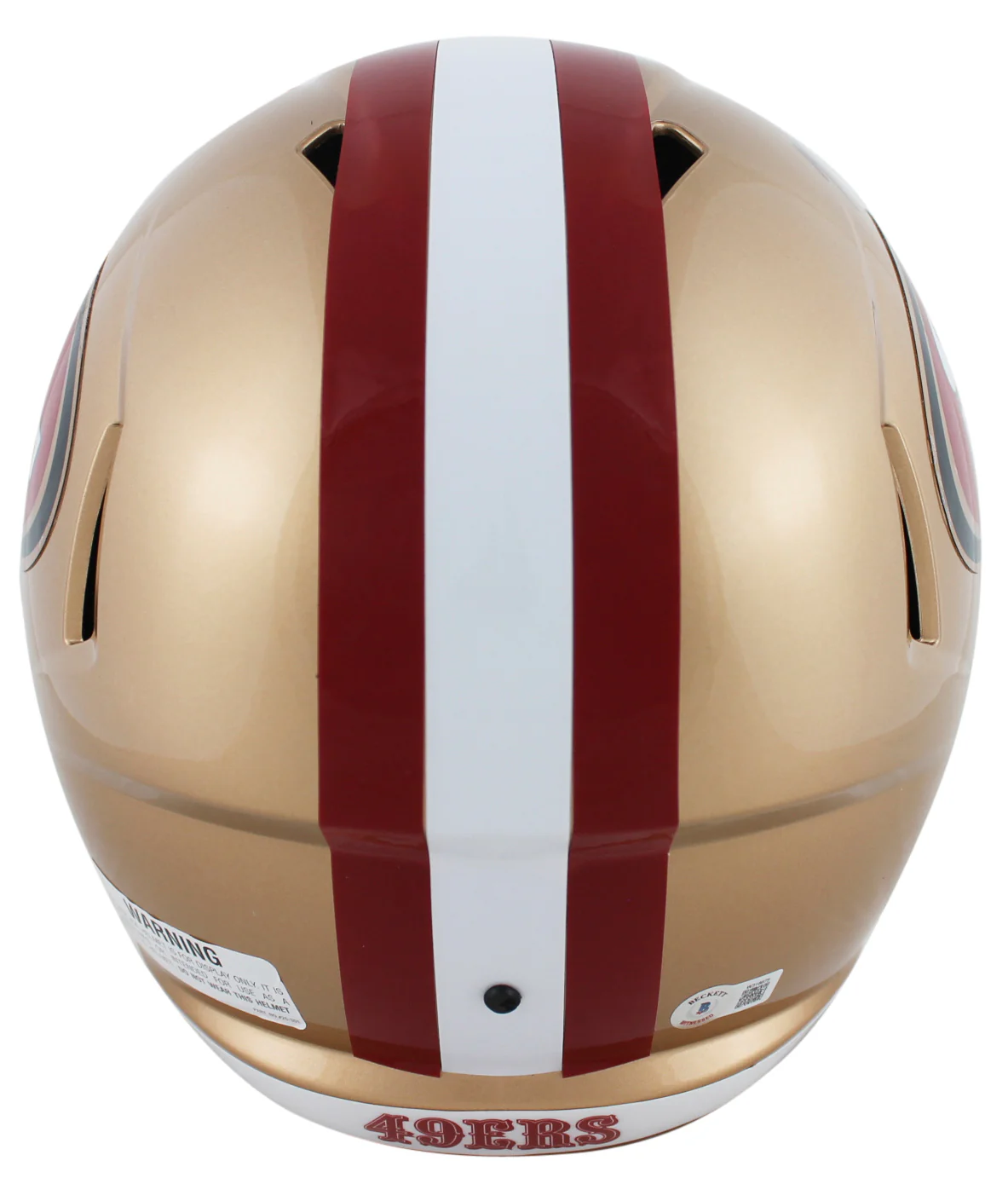 49ers Navorro Bowman Authentic Signed Full Size Speed Rep Helmet BAS Witnessed - Image 3