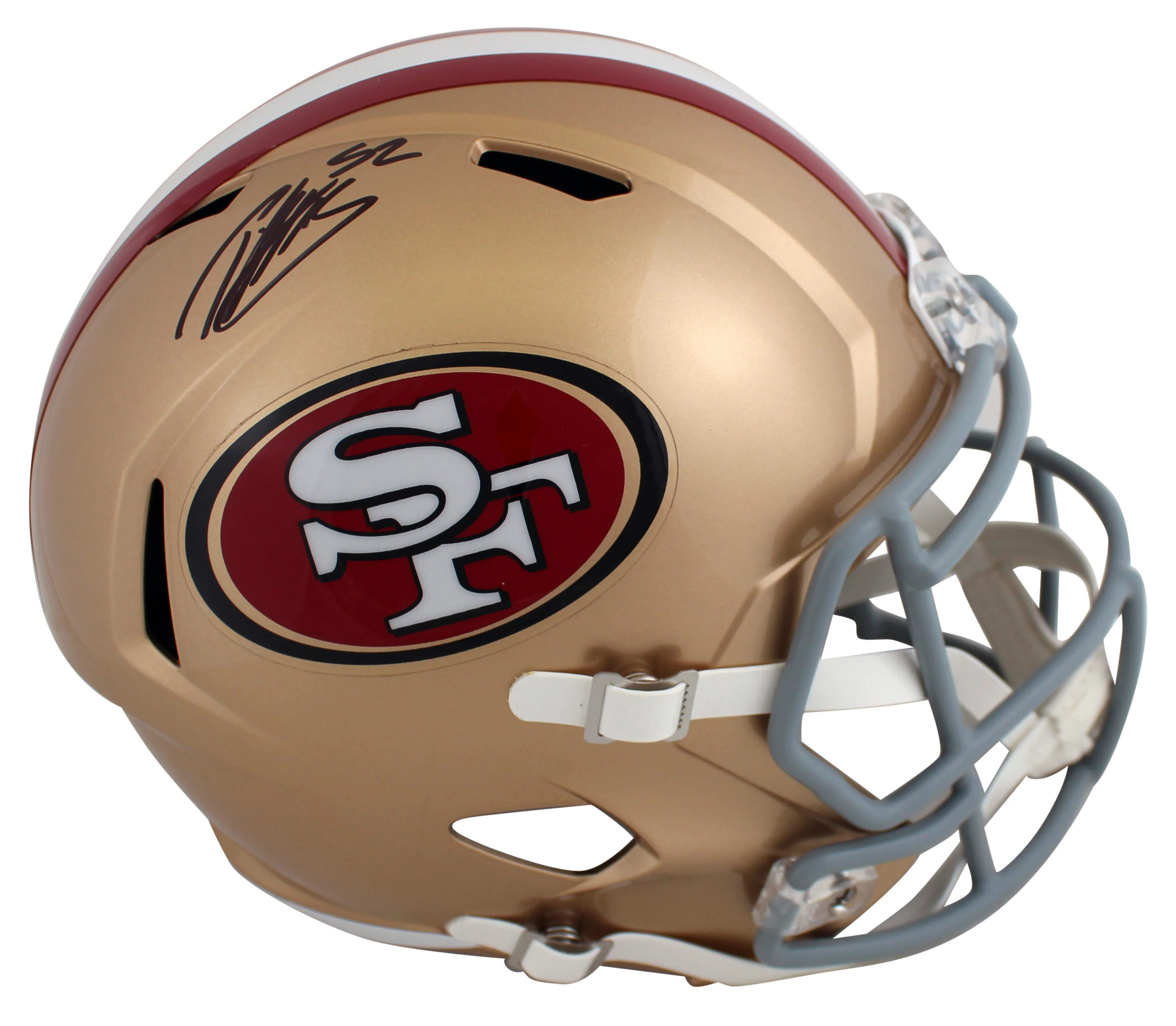 49ers Patrick Willis Authentic Signed Full Size Speed Rep Helmet BAS Witnessed - Image 2