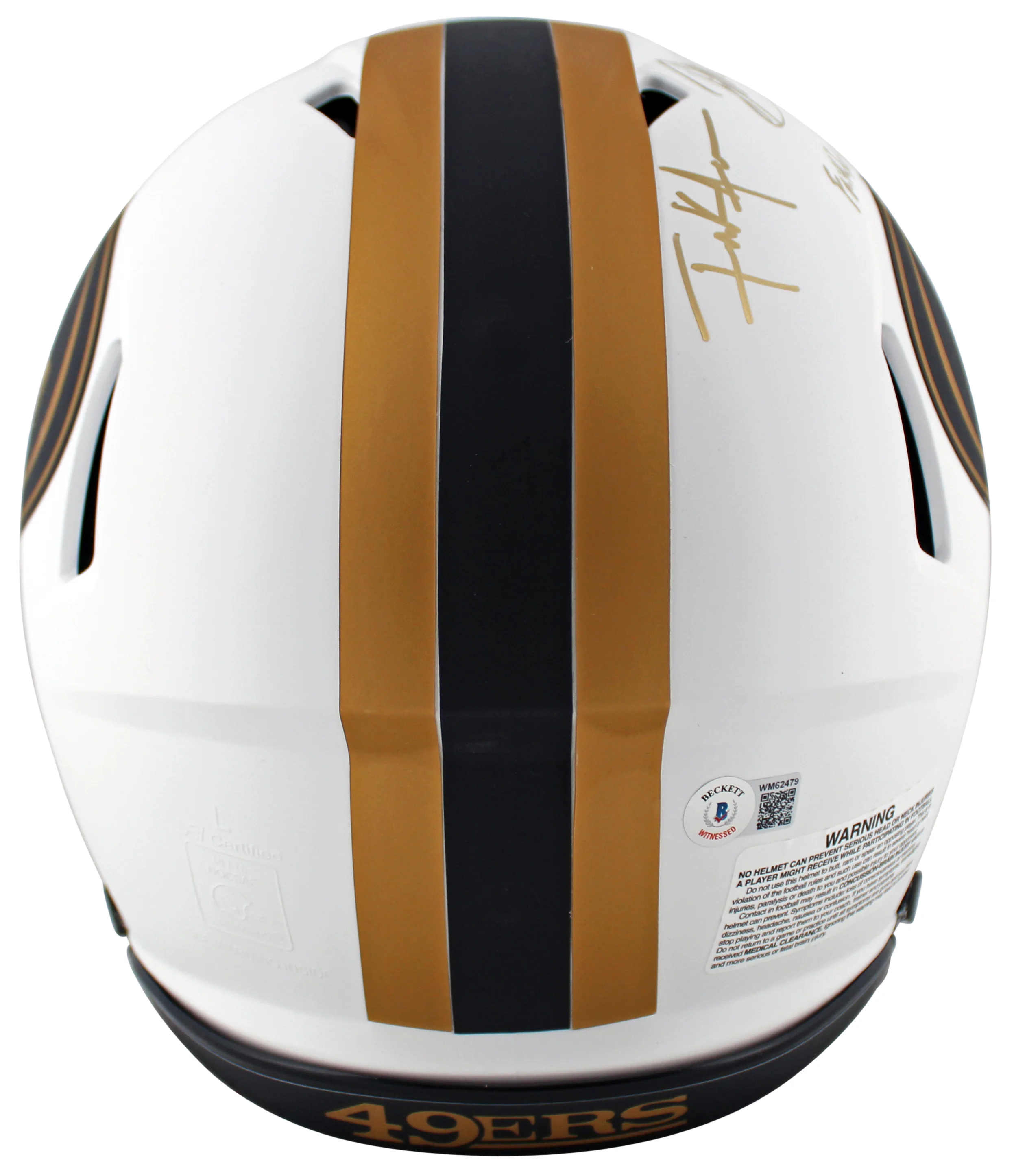 49ers Patrick Willis & Frank Gore Signed Lunar F/S Speed Proline Helmet BAS Wit - Image 5