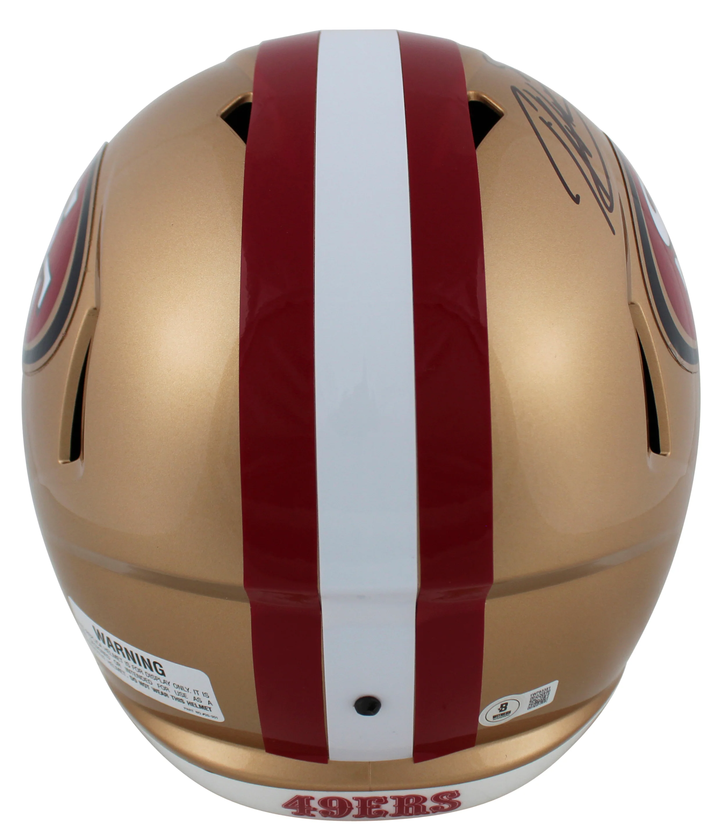 49ers Patrick Willis "HOF 24" Signed F/S Speed Rep Helmet W/ Case BAS Witnessed - Image 4