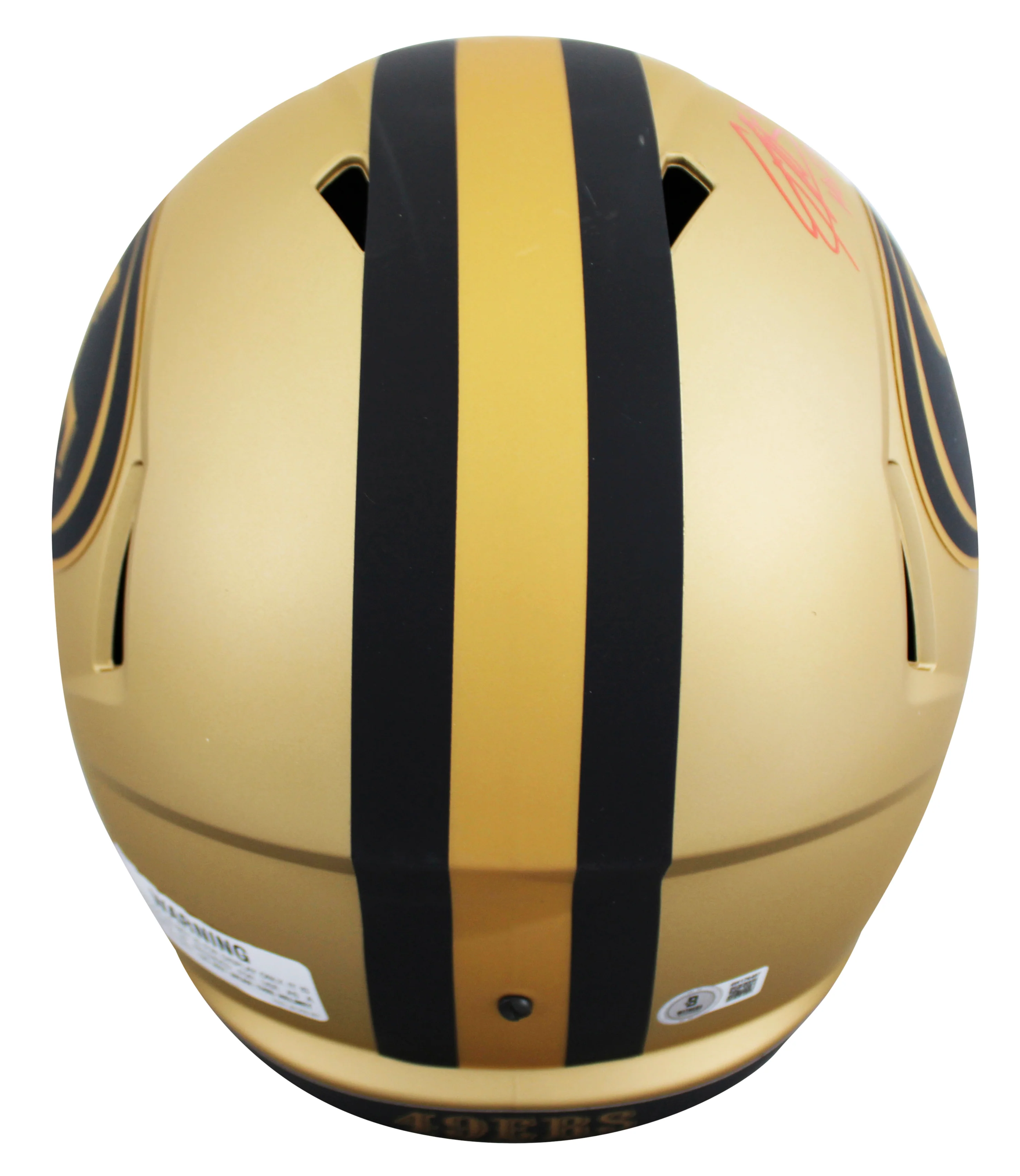 49ers Patrick Willis "HOF 24" Signed Rave Full Size Speed Rep Helmet BAS Witness - Image 3