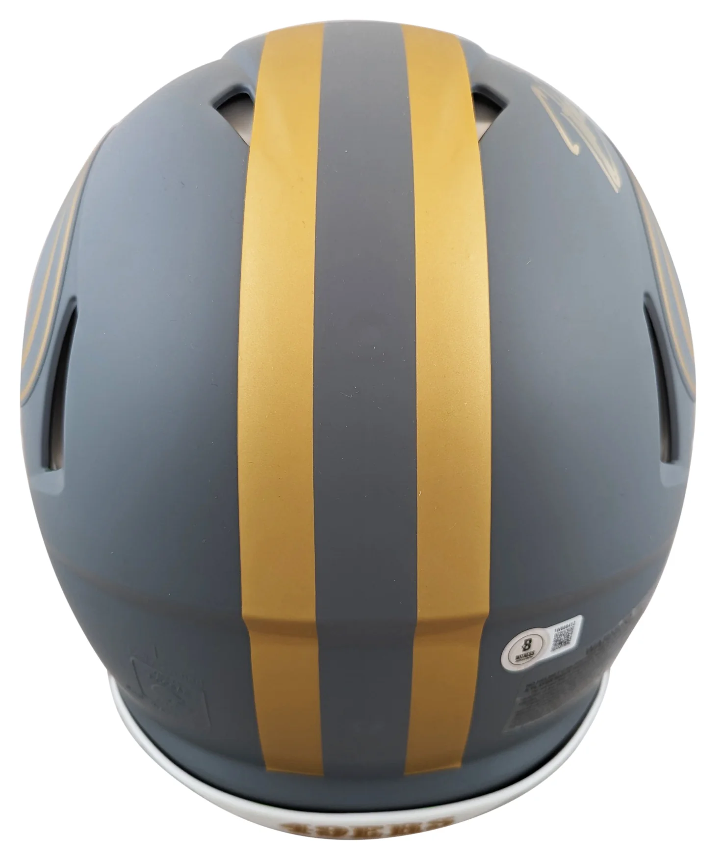 49ers Patrick Willis "HOF 24" Signed Slate F/S Speed Proline Helmet BAS Witness - Image 4
