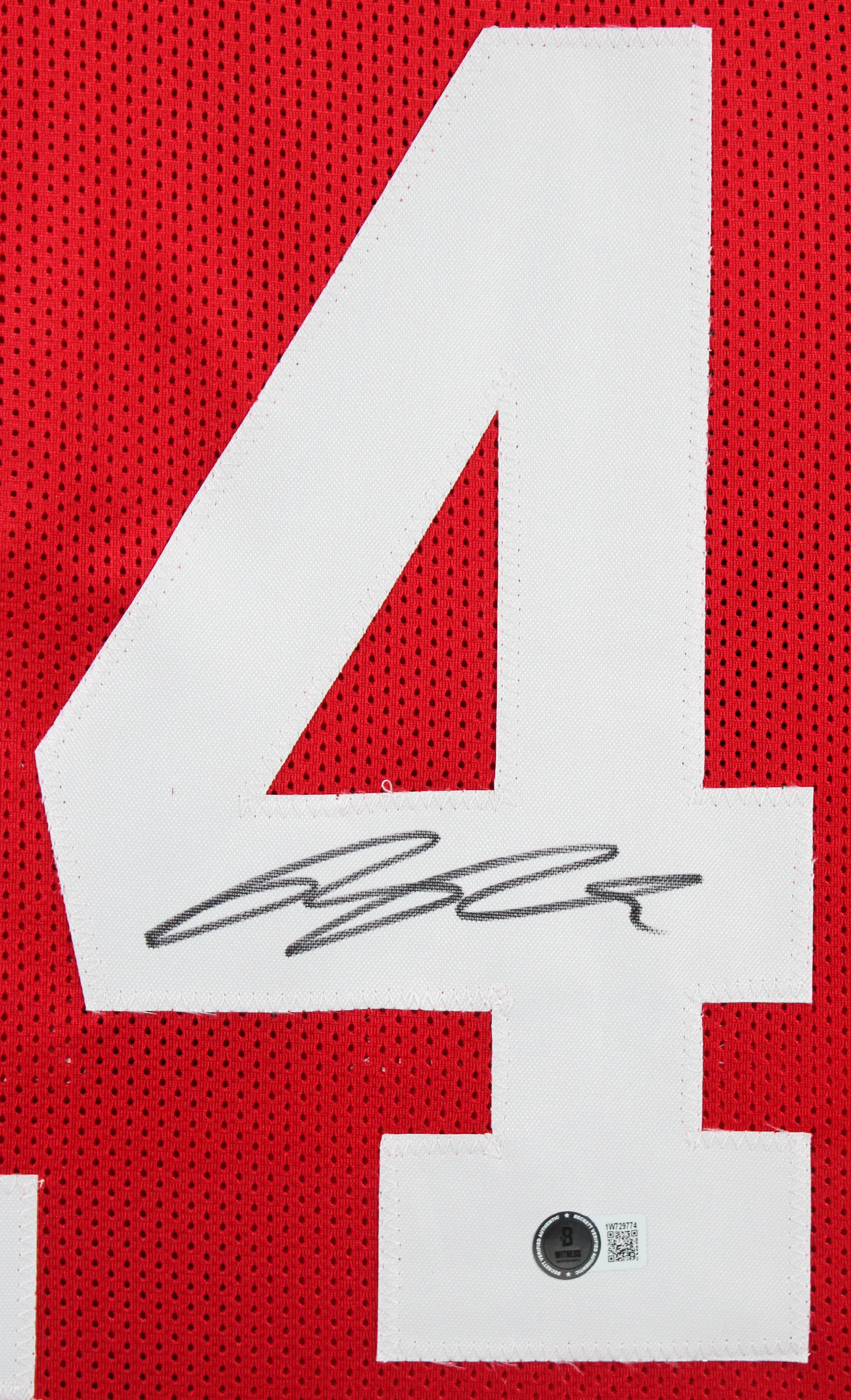 49ers Ricky Pearsall Authentic Signed Red Pro Style Framed Jersey BAS Witnessed - Image 3