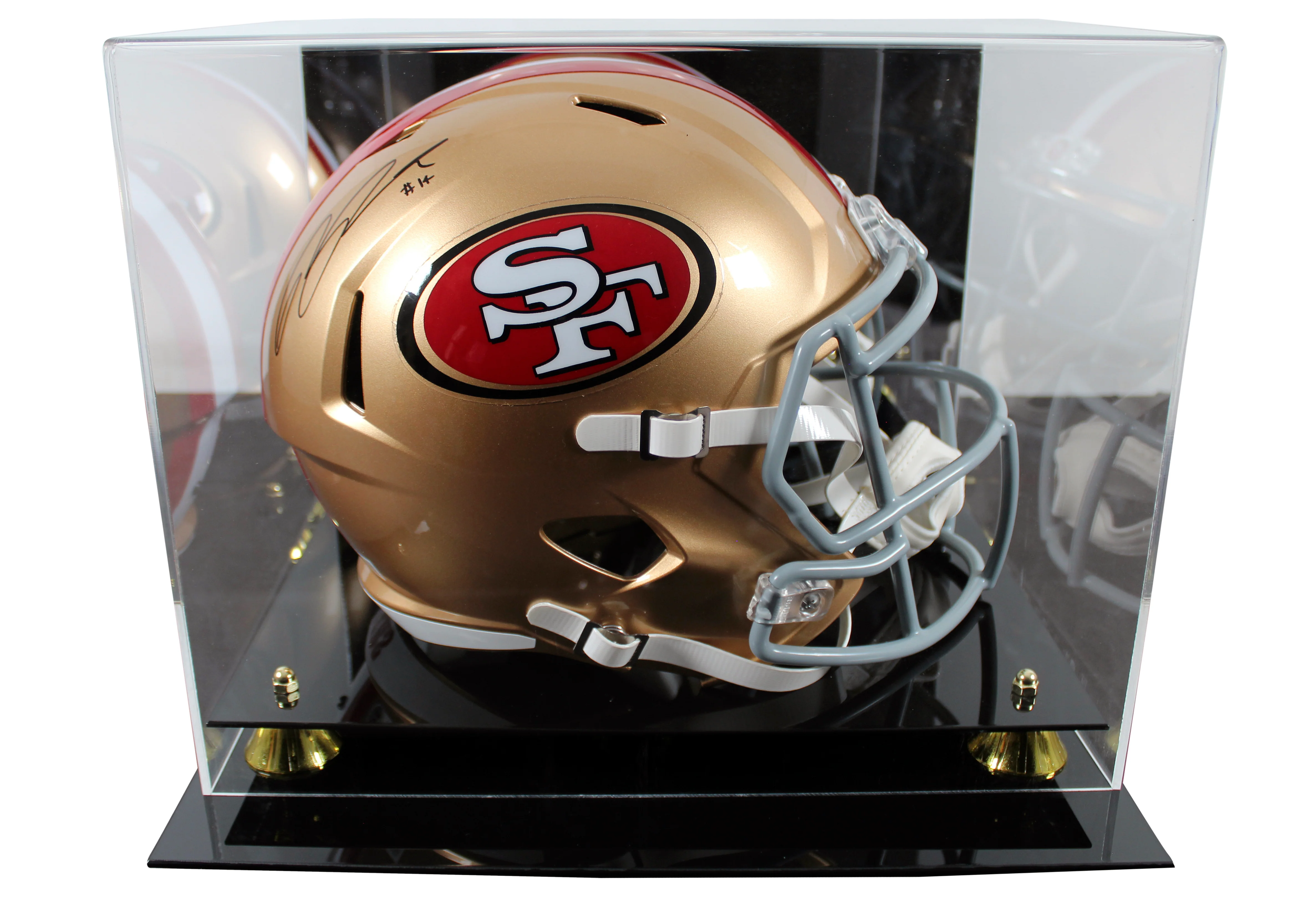 49ers Ricky Pearsall Signed Full Size Speed Rep Helmet W/ Case BAS Witnessed - Image 2