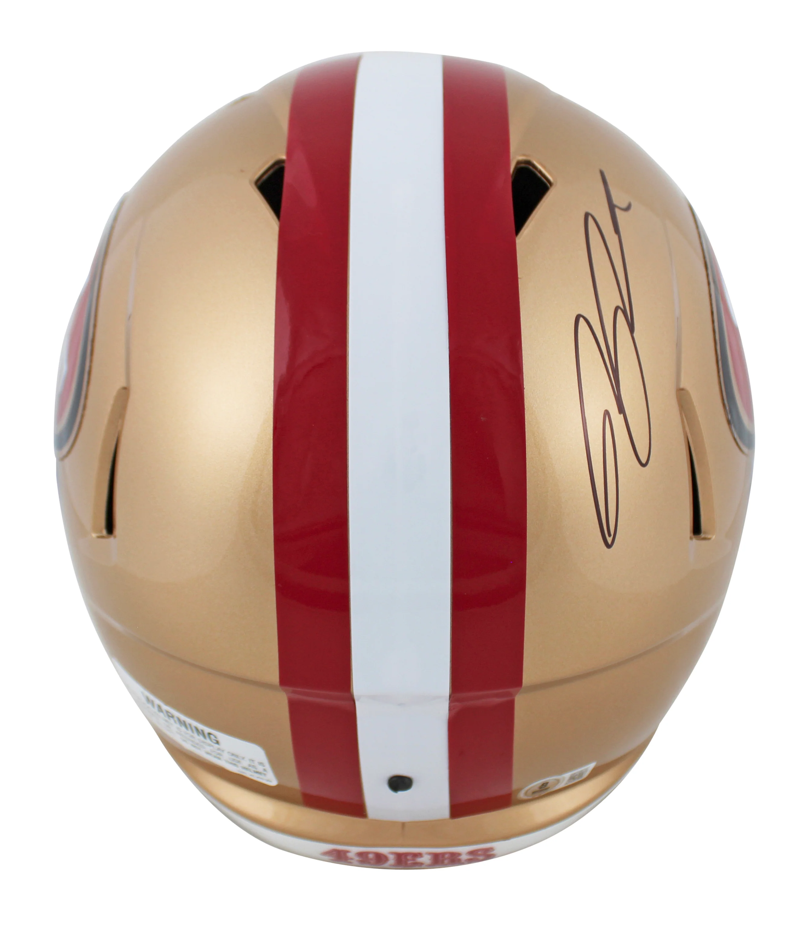 49ers Ricky Pearsall Signed Full Size Speed Rep Helmet W/ Case BAS Witnessed - Image 4