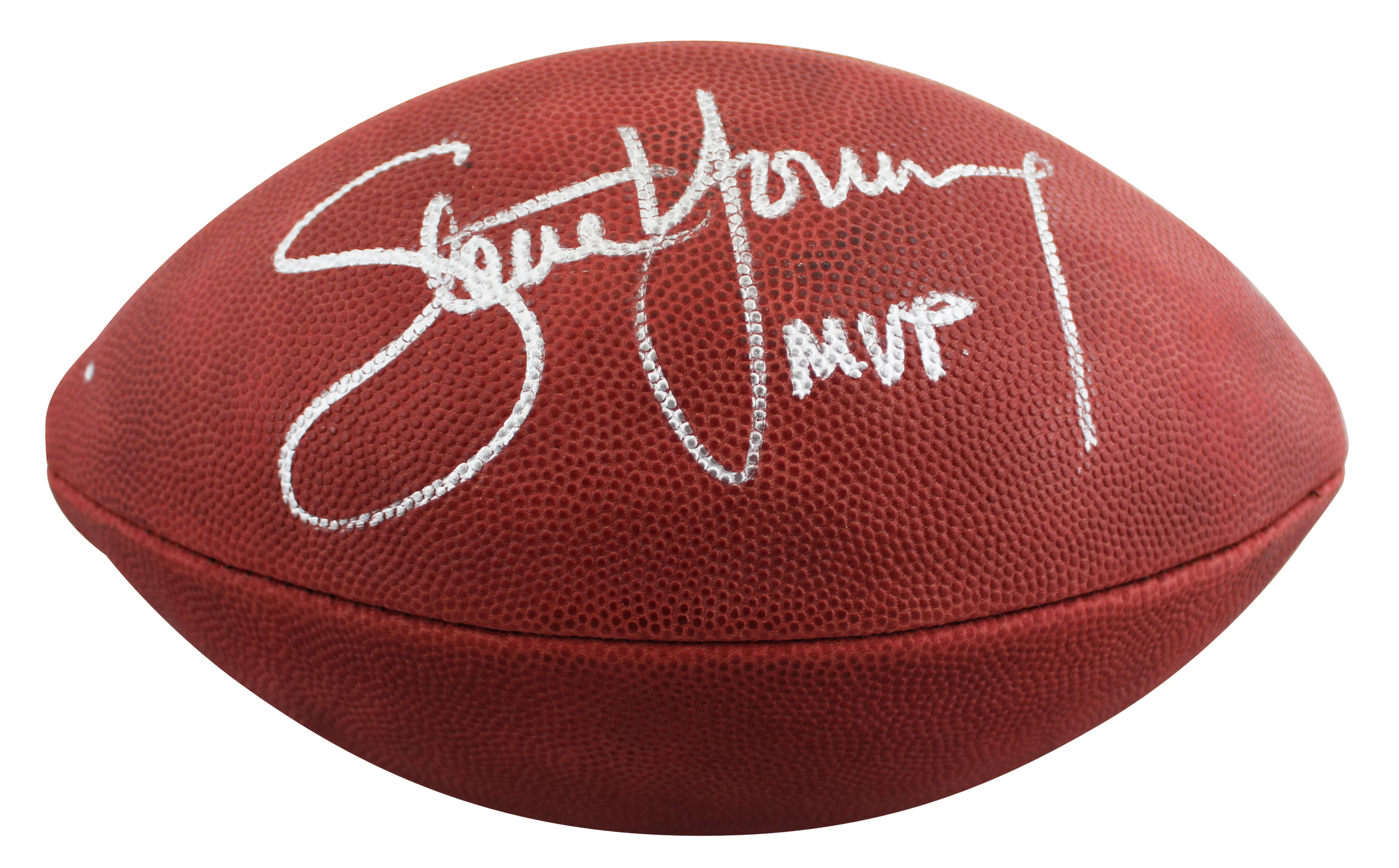 49ers Steve Young "MVP" Authentic Signed Wilson Official Football BAS #BV70234 - Image 3