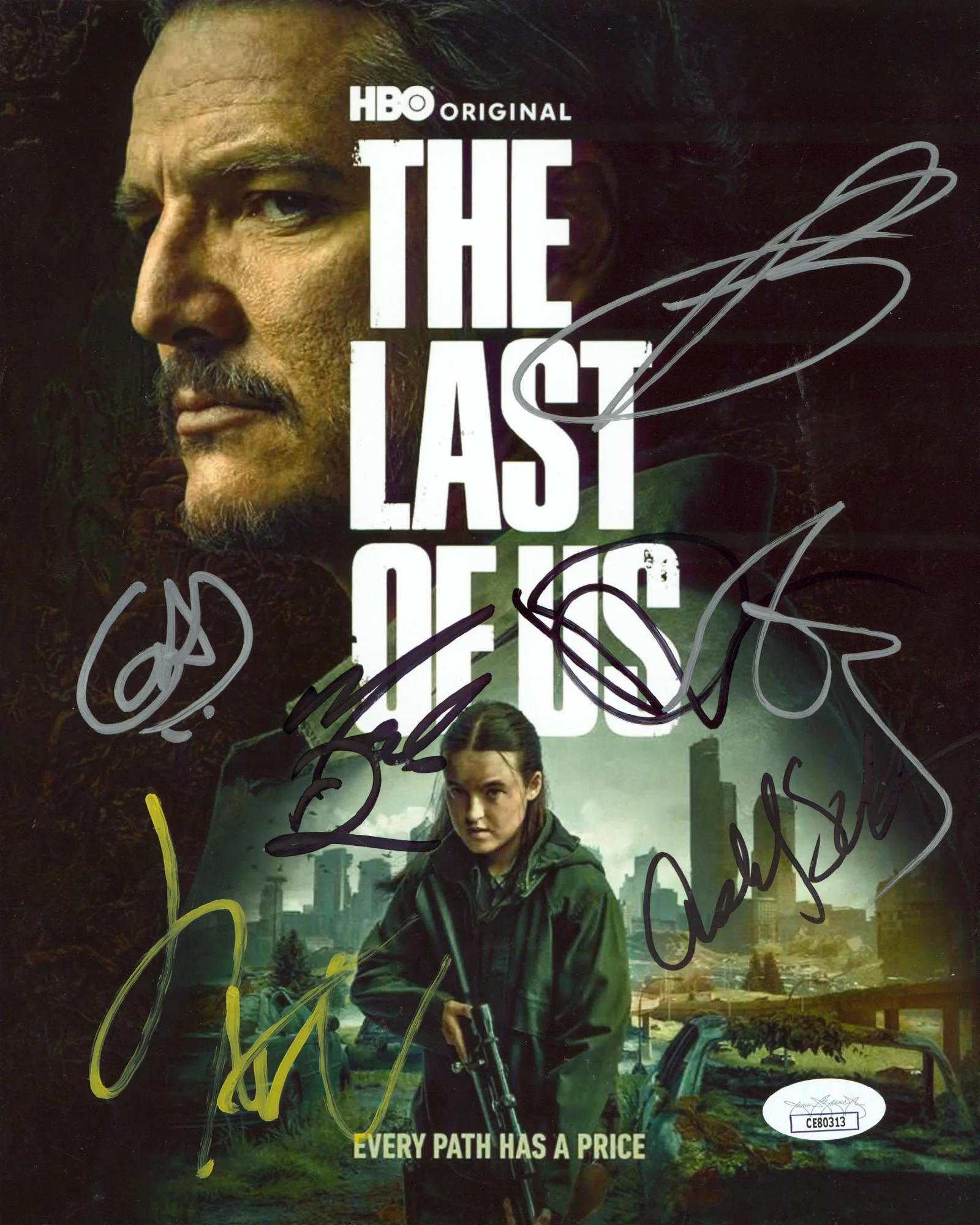 (6) Santaolalla, Baker, Mazino, +3 The Last Of Us Signed 8x10 Photo JSA #CE80313