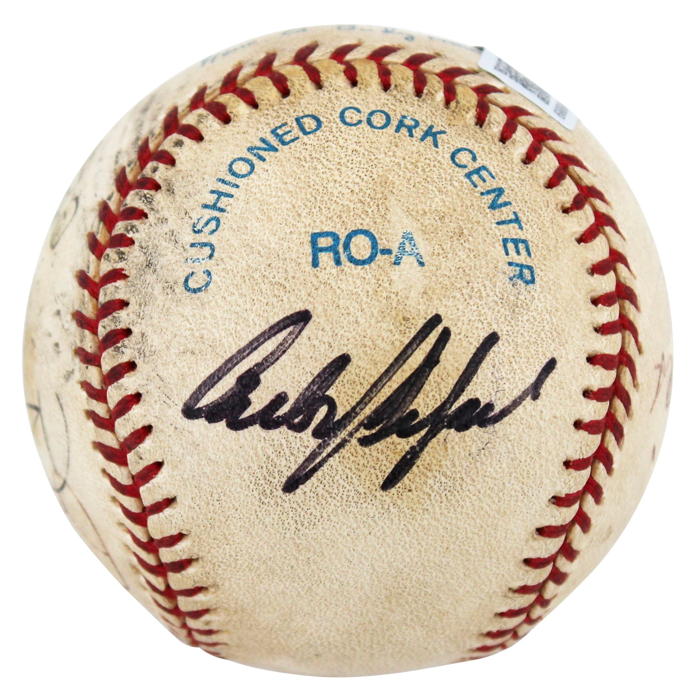 (7) Delgado, Gant, Fielder, Arias, Bush +2 Signed OAL Baseball BAS #AB76889 - Image 2