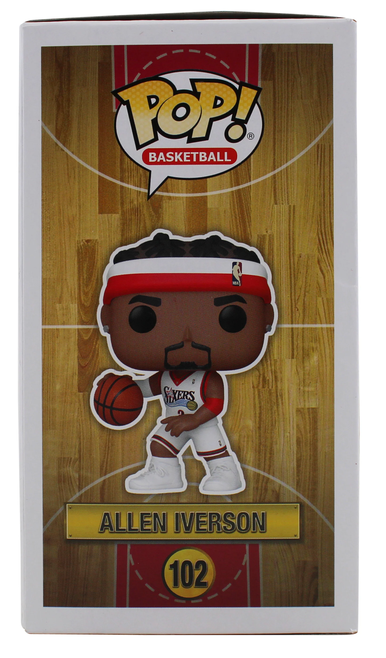 76ers Allen Iverson Authentic Signed HWC #102 Funko Pop Vinyl Figure BAS Witness - Image 6