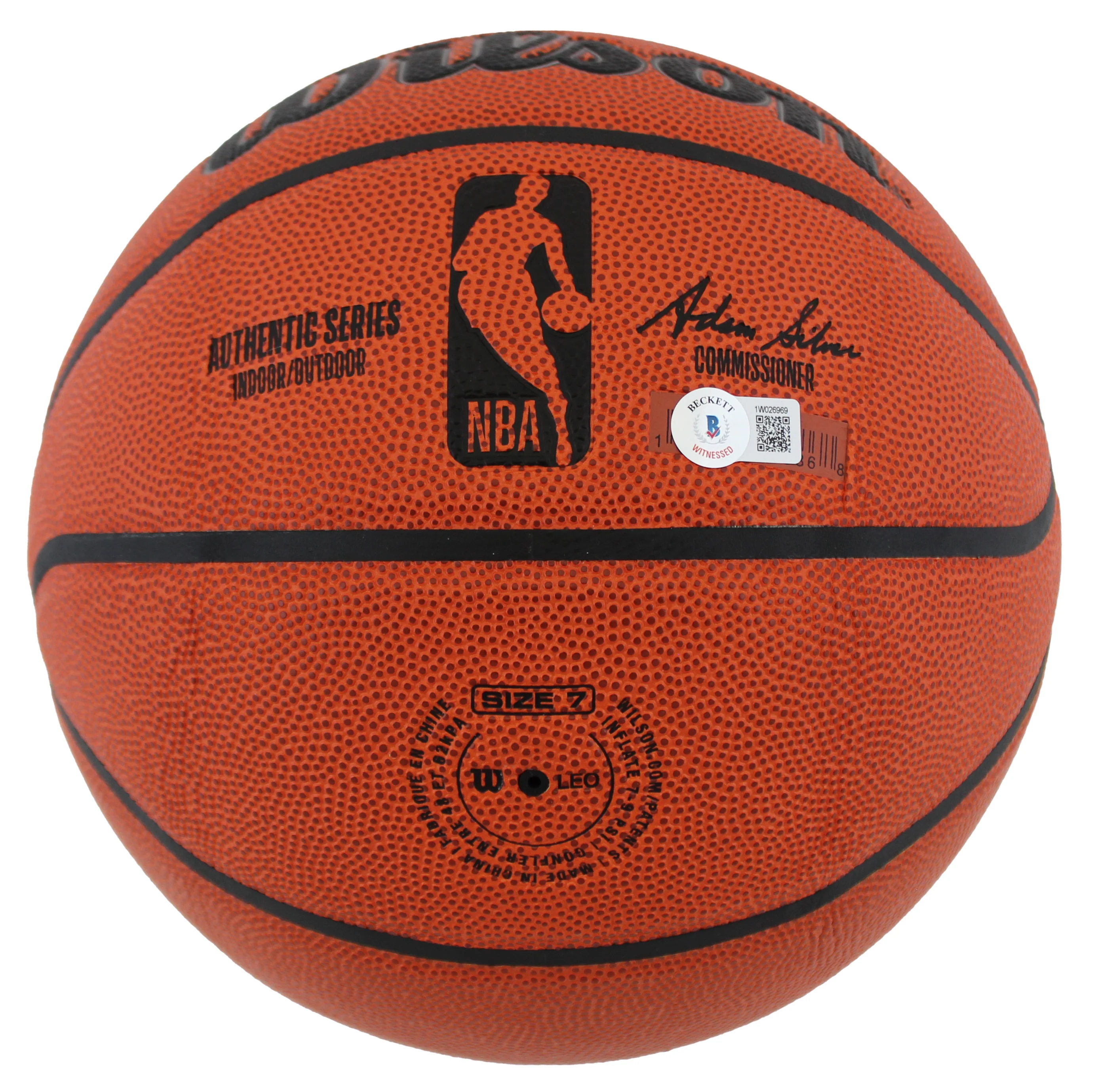 76ers Allen Iverson Authentic Signed Wilson Basketball BAS Witnessed - Image 4
