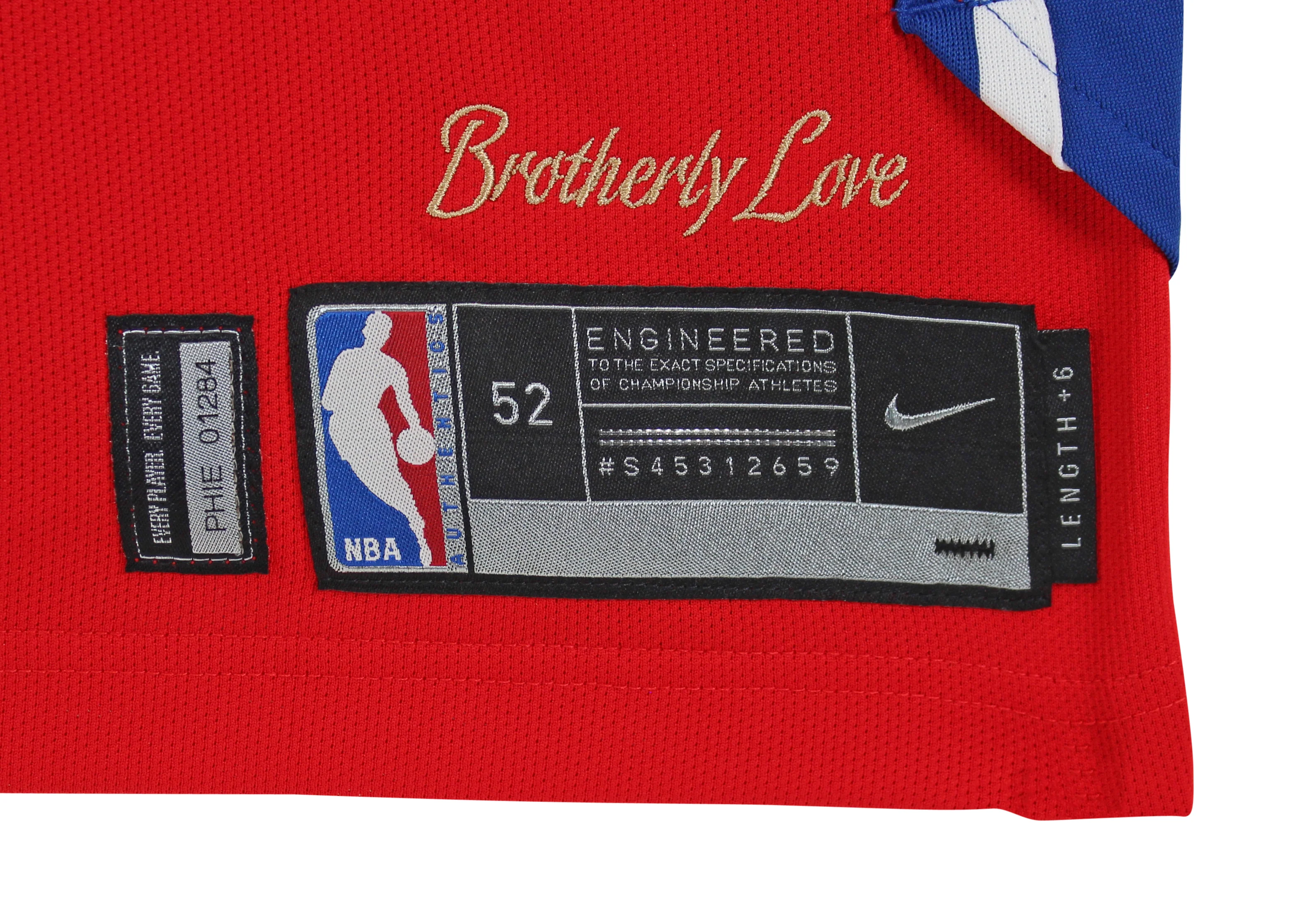 76ers Joel Embiid March 8, 2018 Game Used Red Road Nike Jersey NBA LOA - Image 9