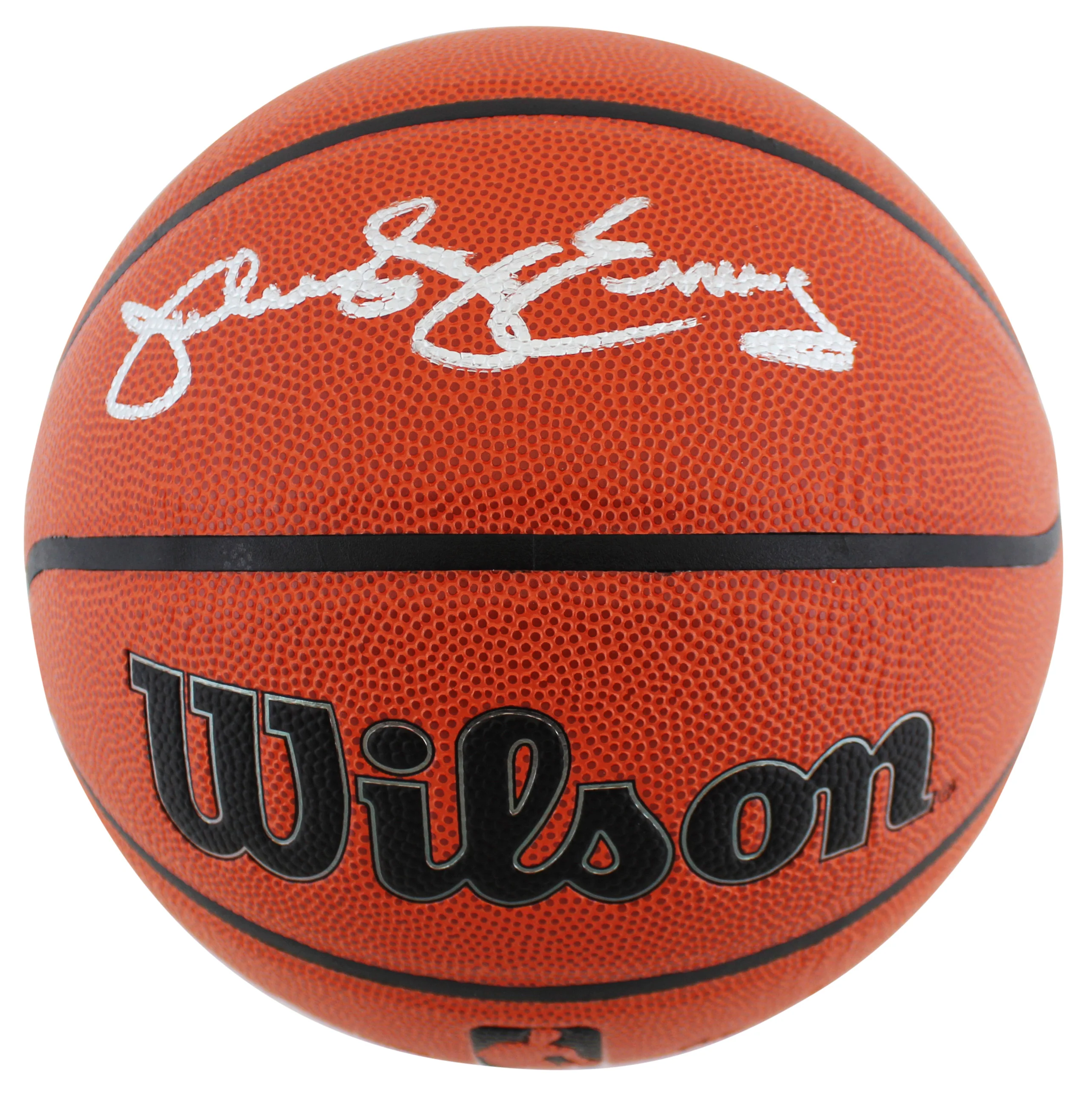 76ers Julius "Dr. J." Erving Authentic Signed Basketball BAS Witnessed - Image 2