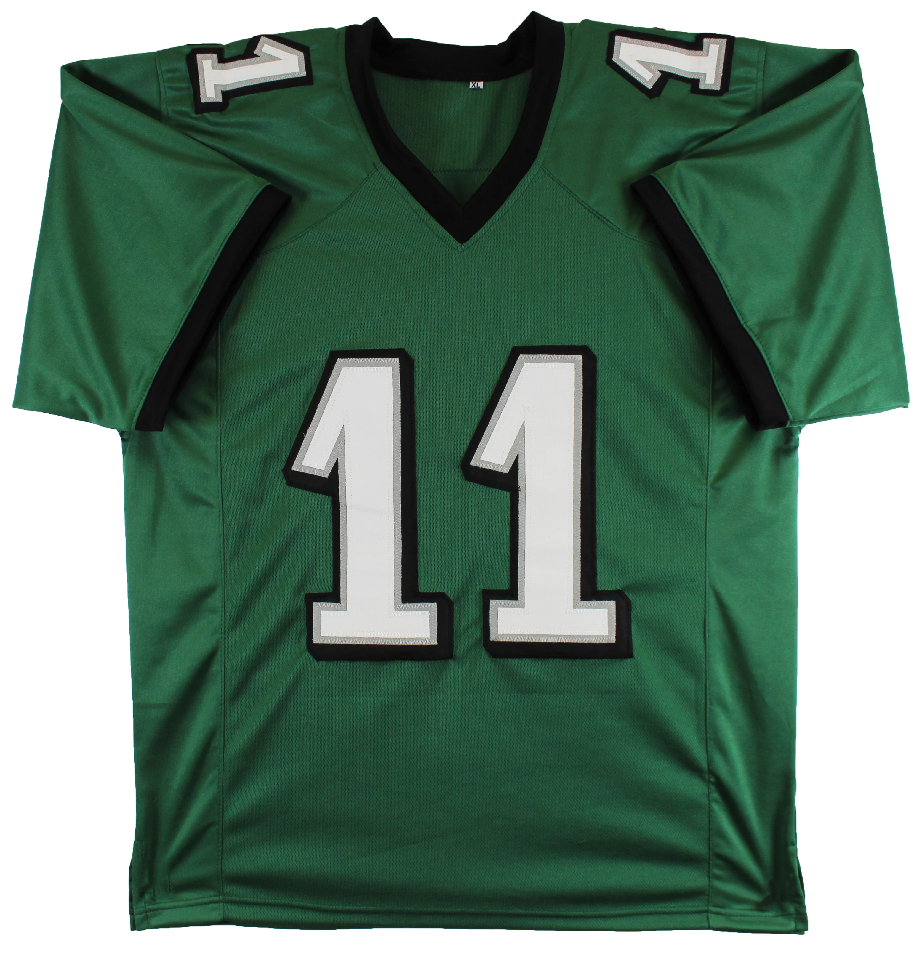 A.J. Brown Authentic Signed Green Pro Style Jersey Autographed BAS Witnessed - Image 4