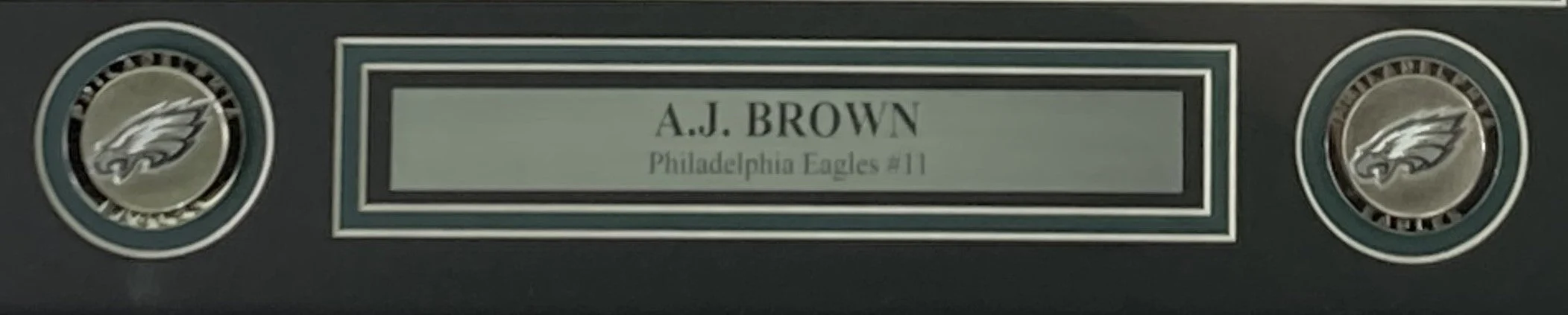 AJ Brown Signed Framed 16x20 Philadelphia Eagles Photo BAS ITP - Image 3