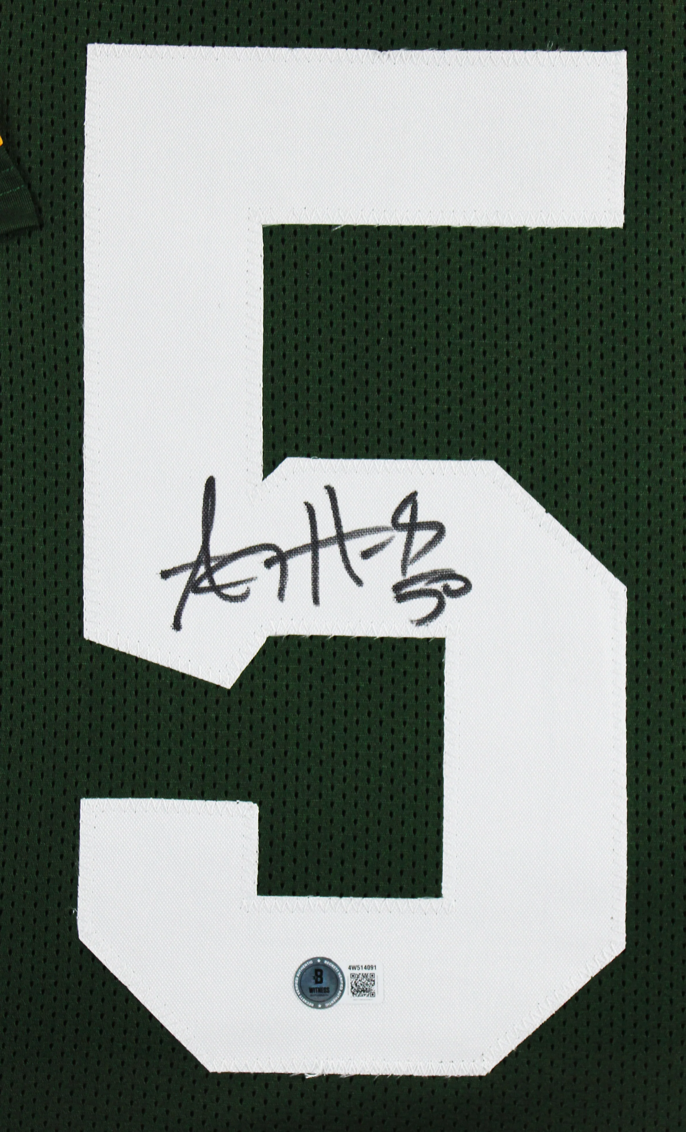 A.J. Hawk Authentic Signed Green Pro Style Framed Jersey BAS Witnessed - Image 3