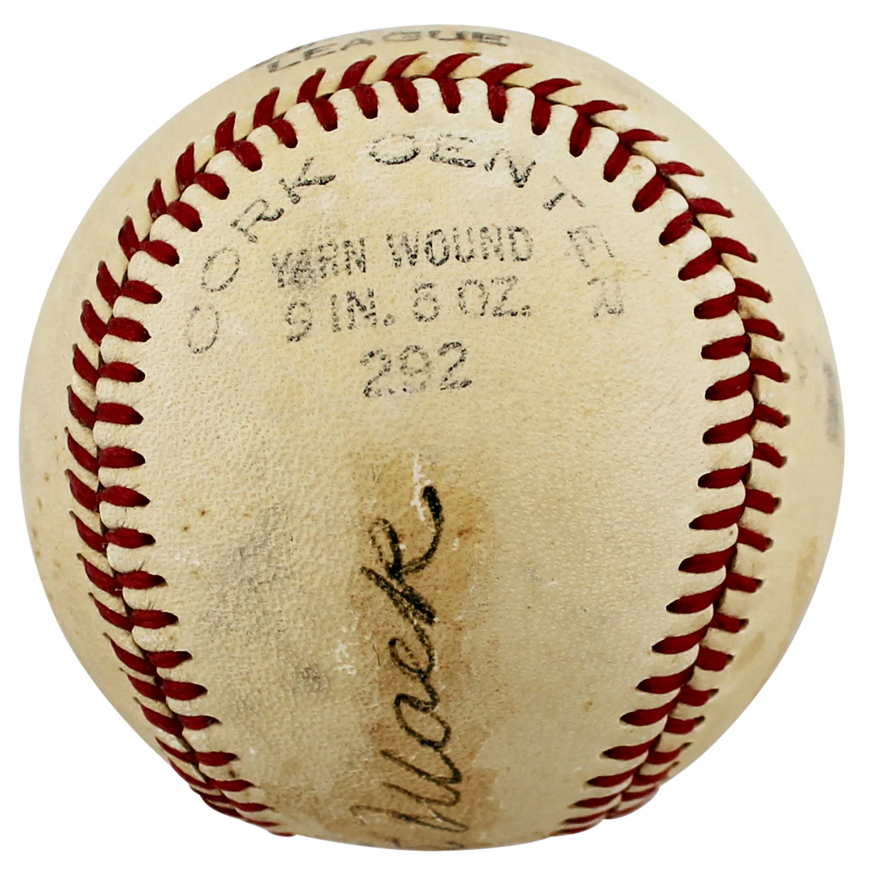 A's Connie Mack Authentic Signed Reach Official League Baseball JSA #BB70388 - Image 6