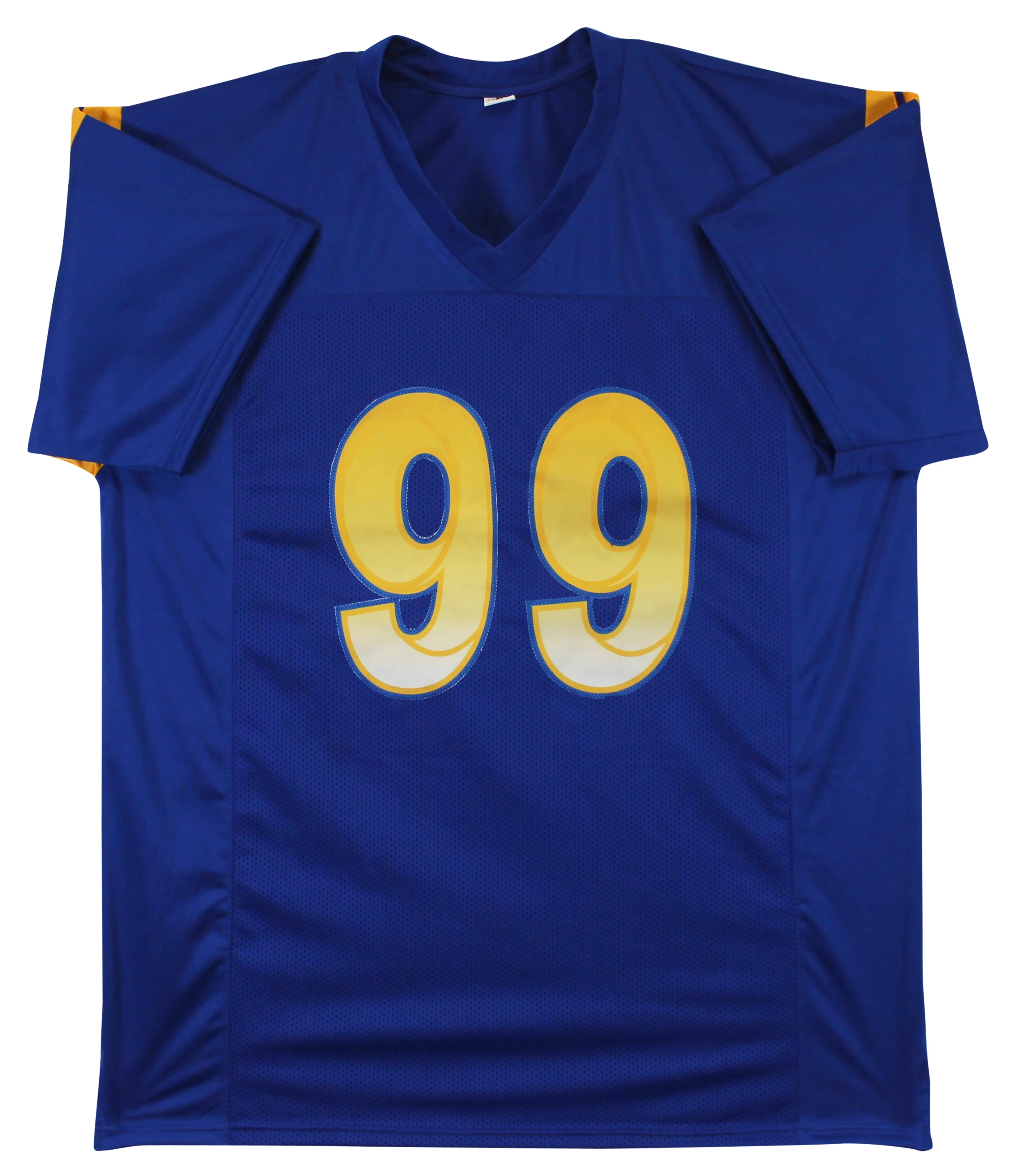 Aaron Donald Authentic Signed Blue Pro Style Jersey BAS Witnessed - Image 4