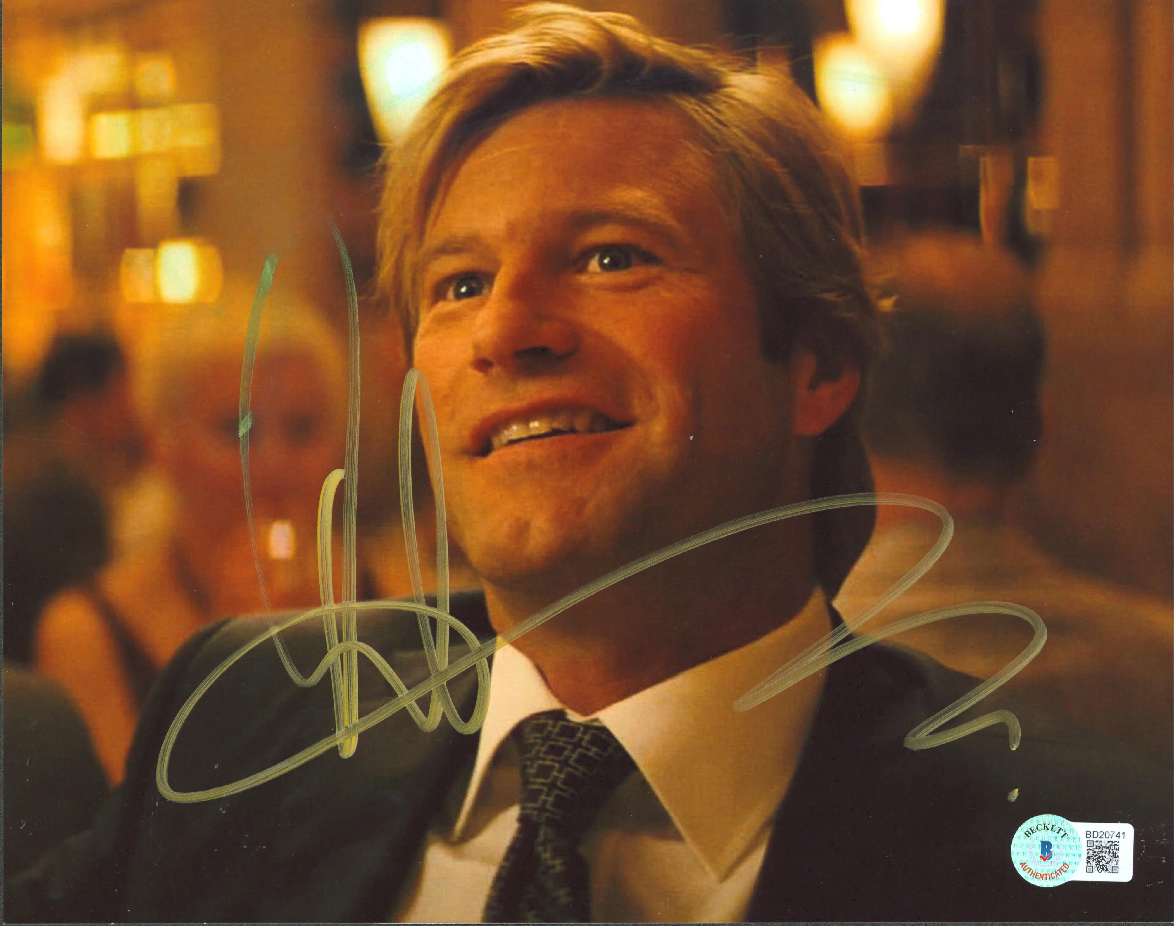Aaron Eckhart Batman The Dark Knight Rises Signed 8x10 Photo BAS #BD20741 - Image 2