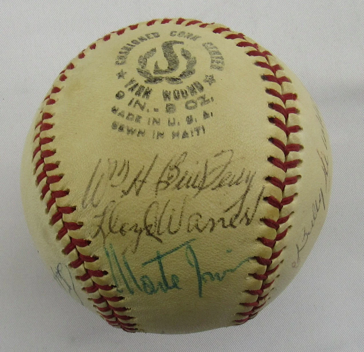 Hall of Famers Signed Rube Marquard, Bowie Kuhn, Bill Terry, Lloyd Waner, Red Ruffing Auto Baseball JSA LOA ZZ60309
