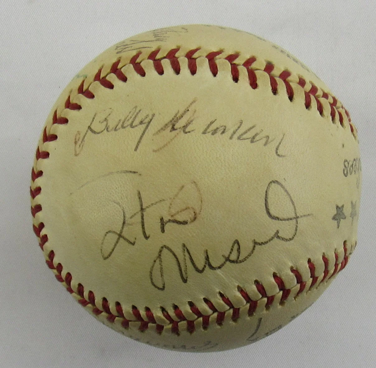 Hall of Famers Signed Rube Marquard, Bowie Kuhn, Bill Terry, Lloyd Waner, Red Ruffing Auto Baseball JSA LOA ZZ60309 - Image 7