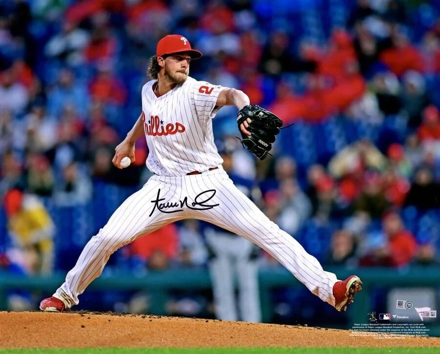 Aaron Nola Signed 16x20 Philadelphia Phillies Pitching Photo Fanatics - Image 4