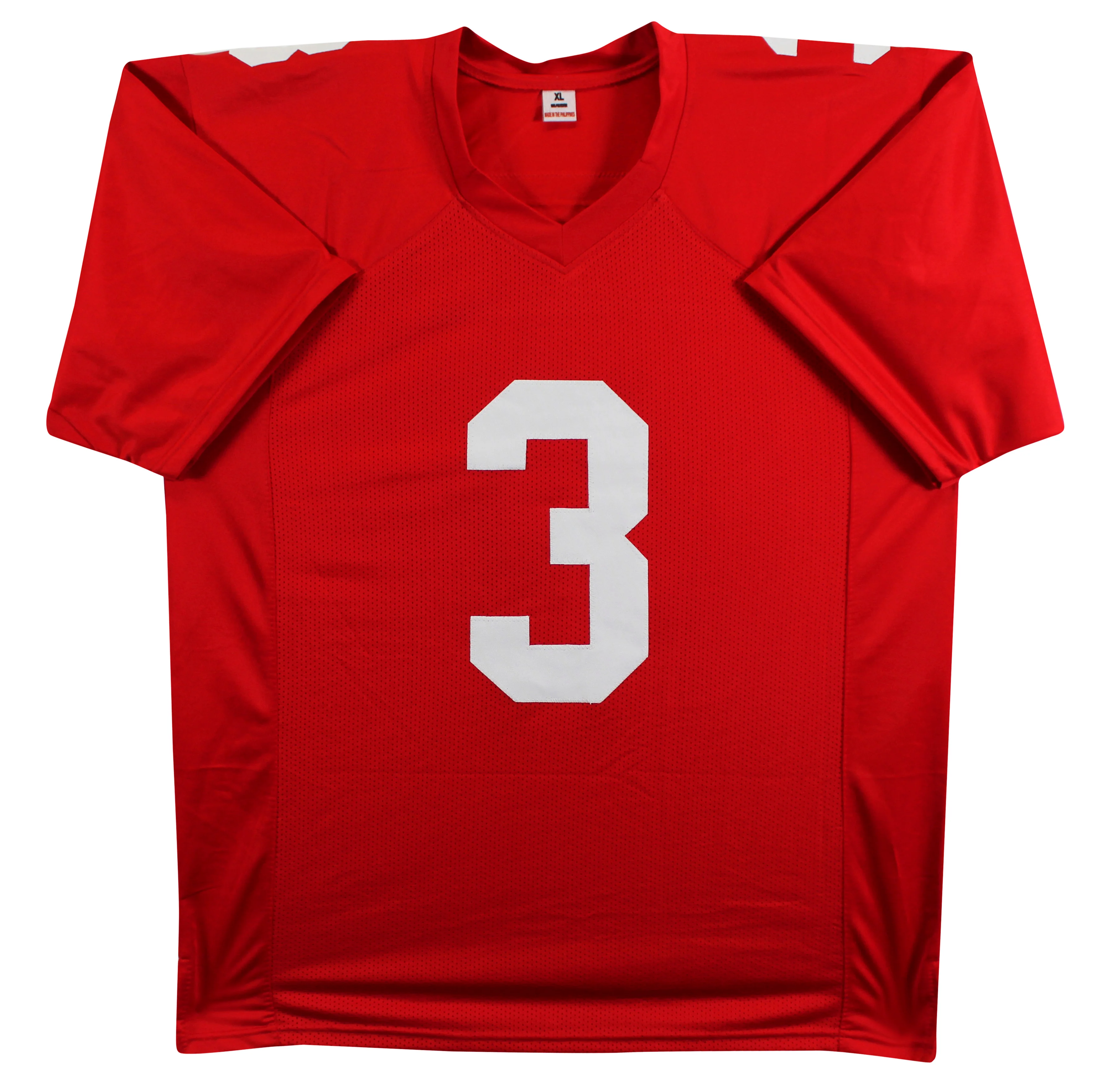 Abdul Carter Authentic Signed Red Pro Style Jersey Autographed BAS Witnessed 2 - Image 4