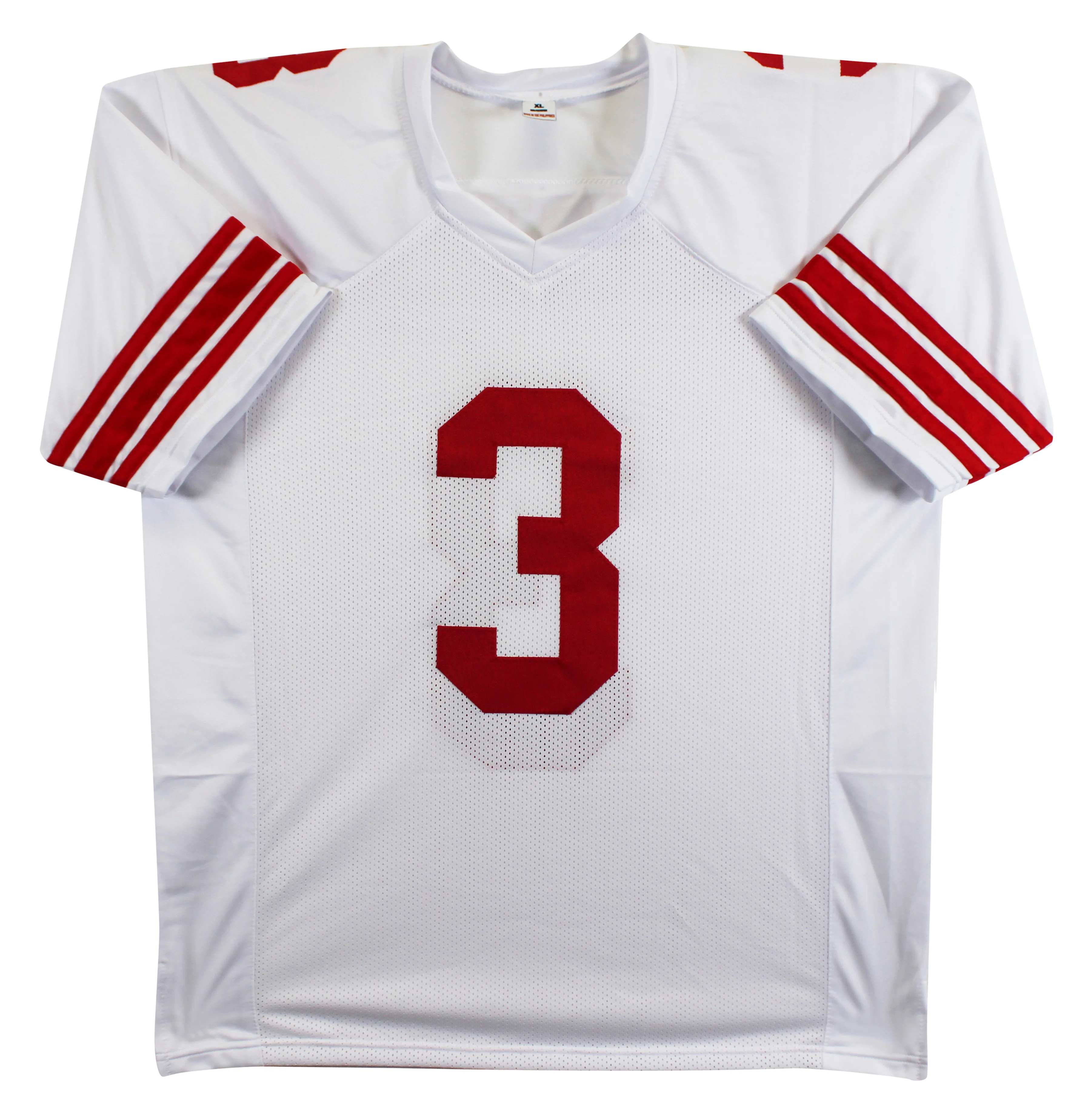 Abdul Carter Authentic Signed White Pro Style Jersey Autographed BAS Witnessed 2 - Image 4