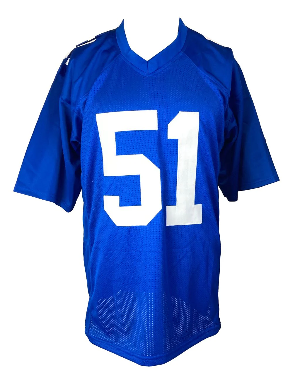 Abdul Carter New York Signed Blue Football Jersey BAS - Image 3