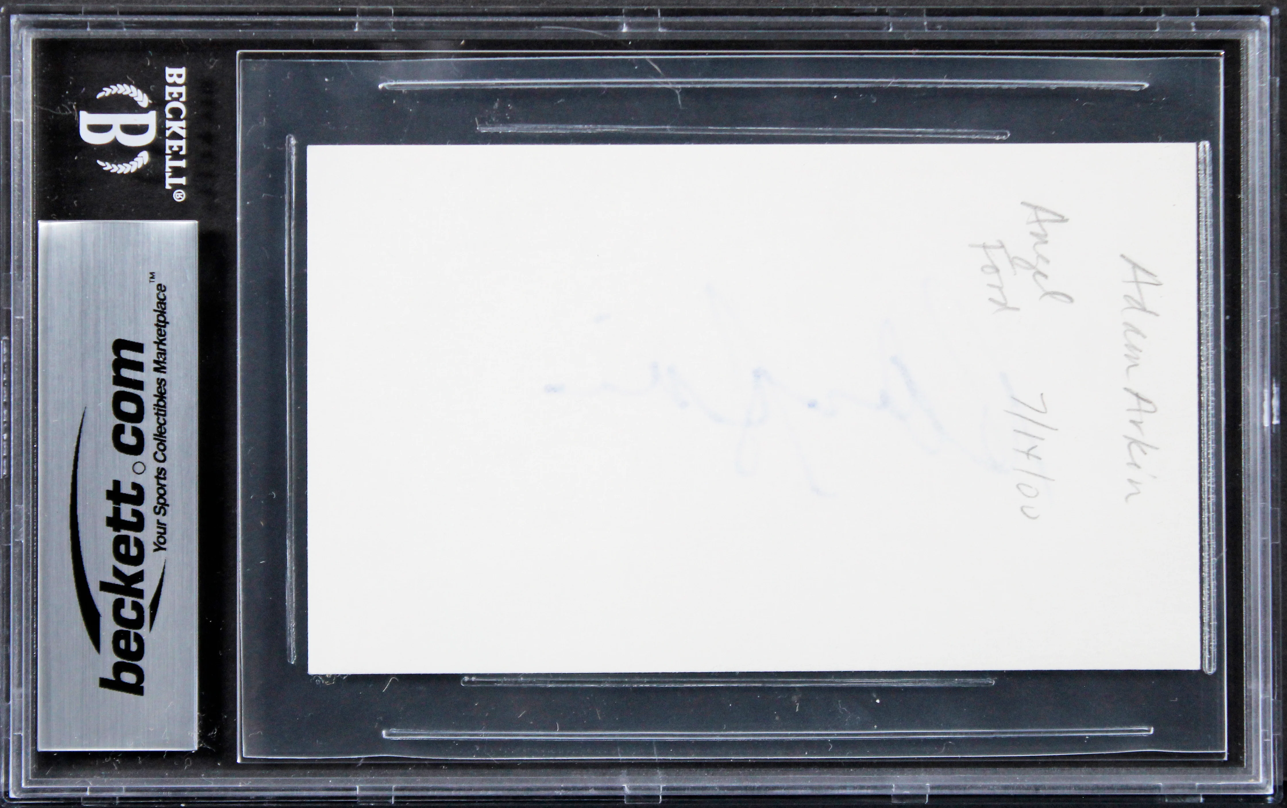 Adam Arkin Chicago Hope Authentic Signed 3x5 Index Card Autographed BAS Slabbed - Image 3