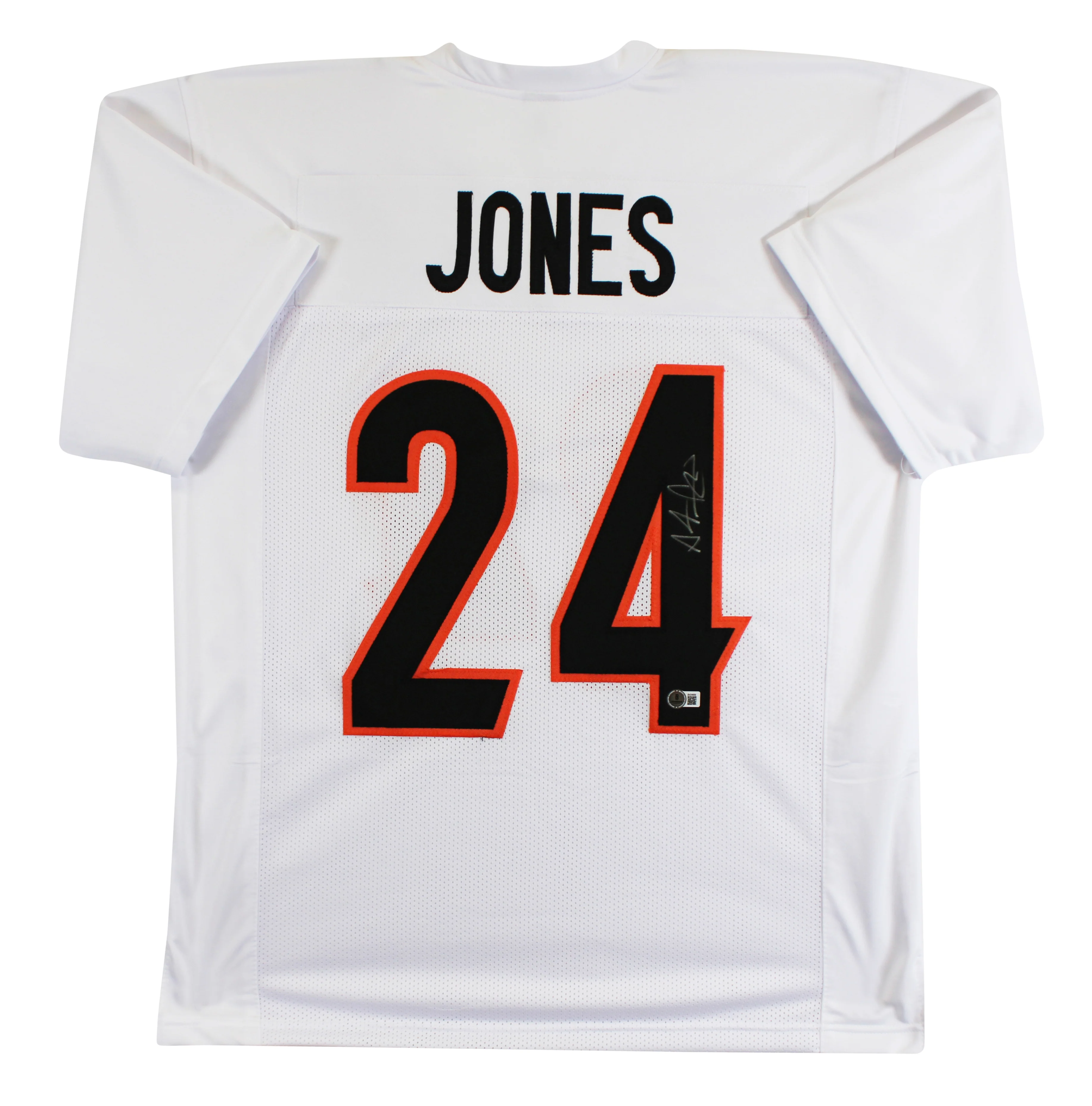 Adam "Pacman" Jones Authentic Signed White Pro Style Jersey Autographed BAS - Image 2