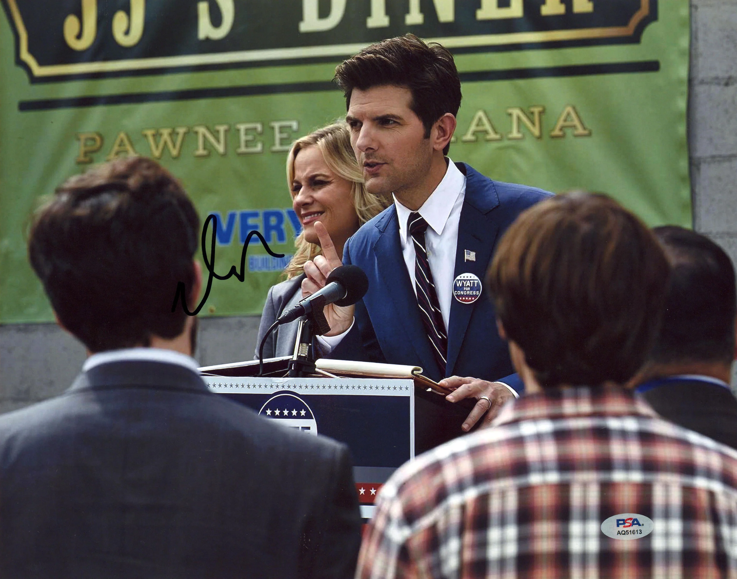 Adam Scott Parks & Recreation Authentic Signed 11x14 Photo PSA/DNA #AQ5161 - Image 2