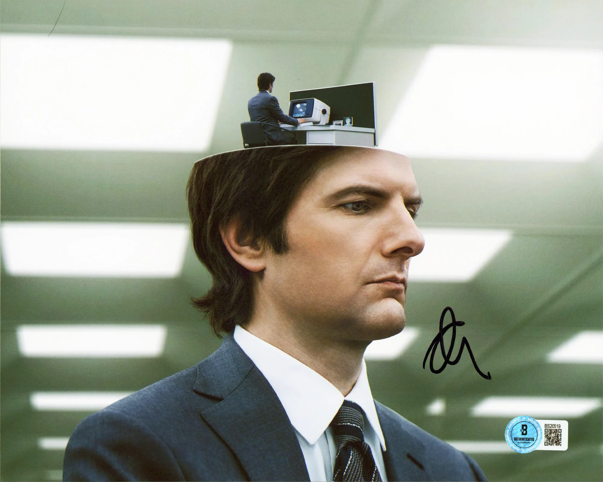 Adam Scott Severance Authentic Signed 8x10 Horizontal Photo BAS #BS20519 - Image 2