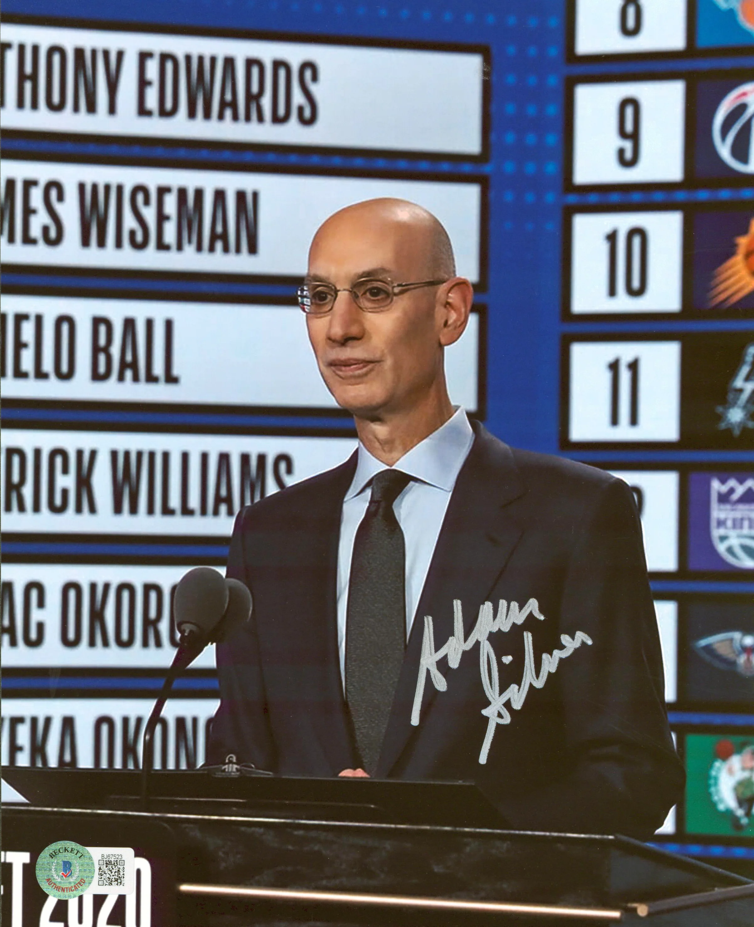 Adam Silver Authentic Signed 8x10 Photo Autographed BAS #BJ67523 - Image 2
