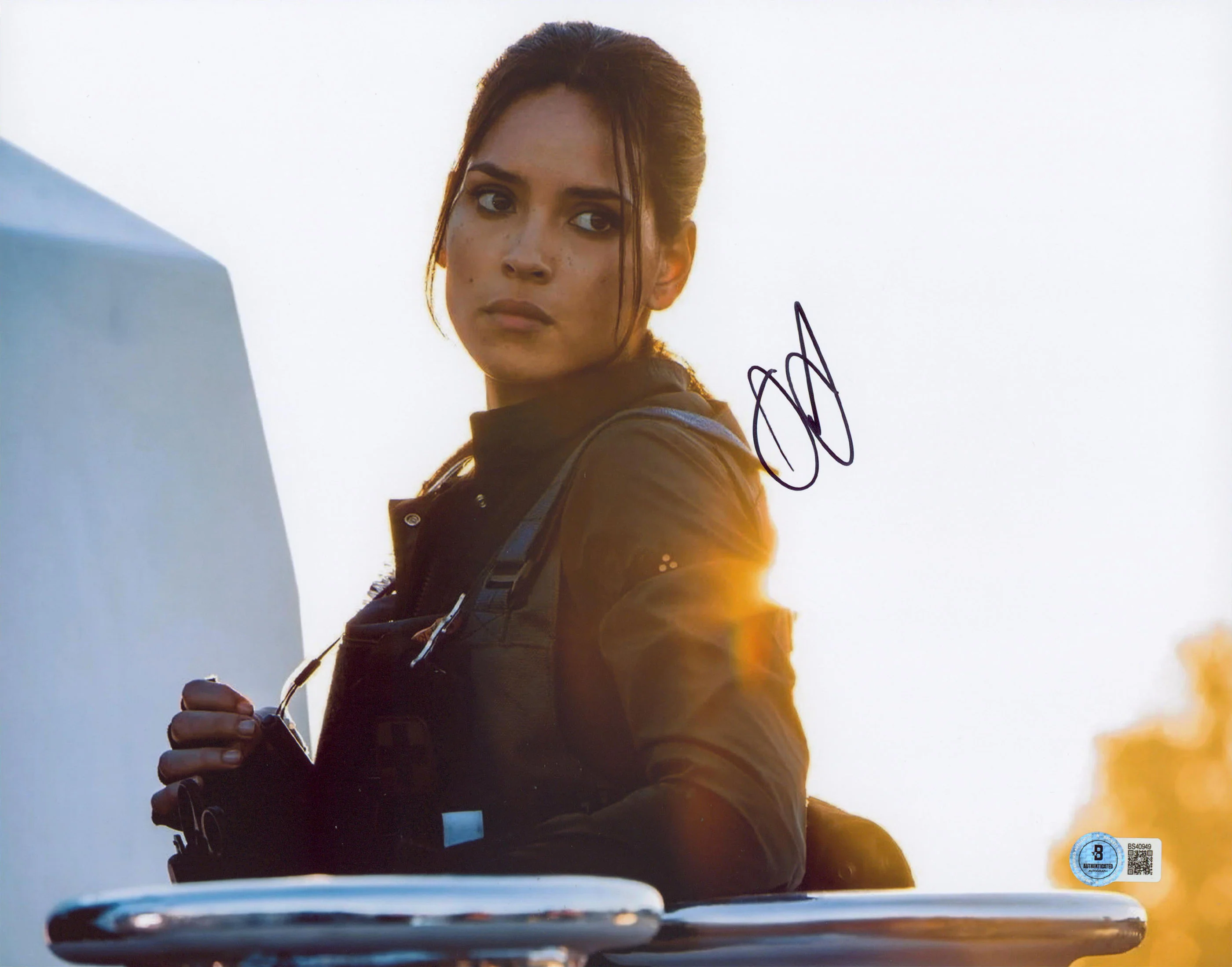 Adria Arjona 6 Underground Authentic Signed 11x14 Horizontal Photo BAS #BS40949 - Image 2
