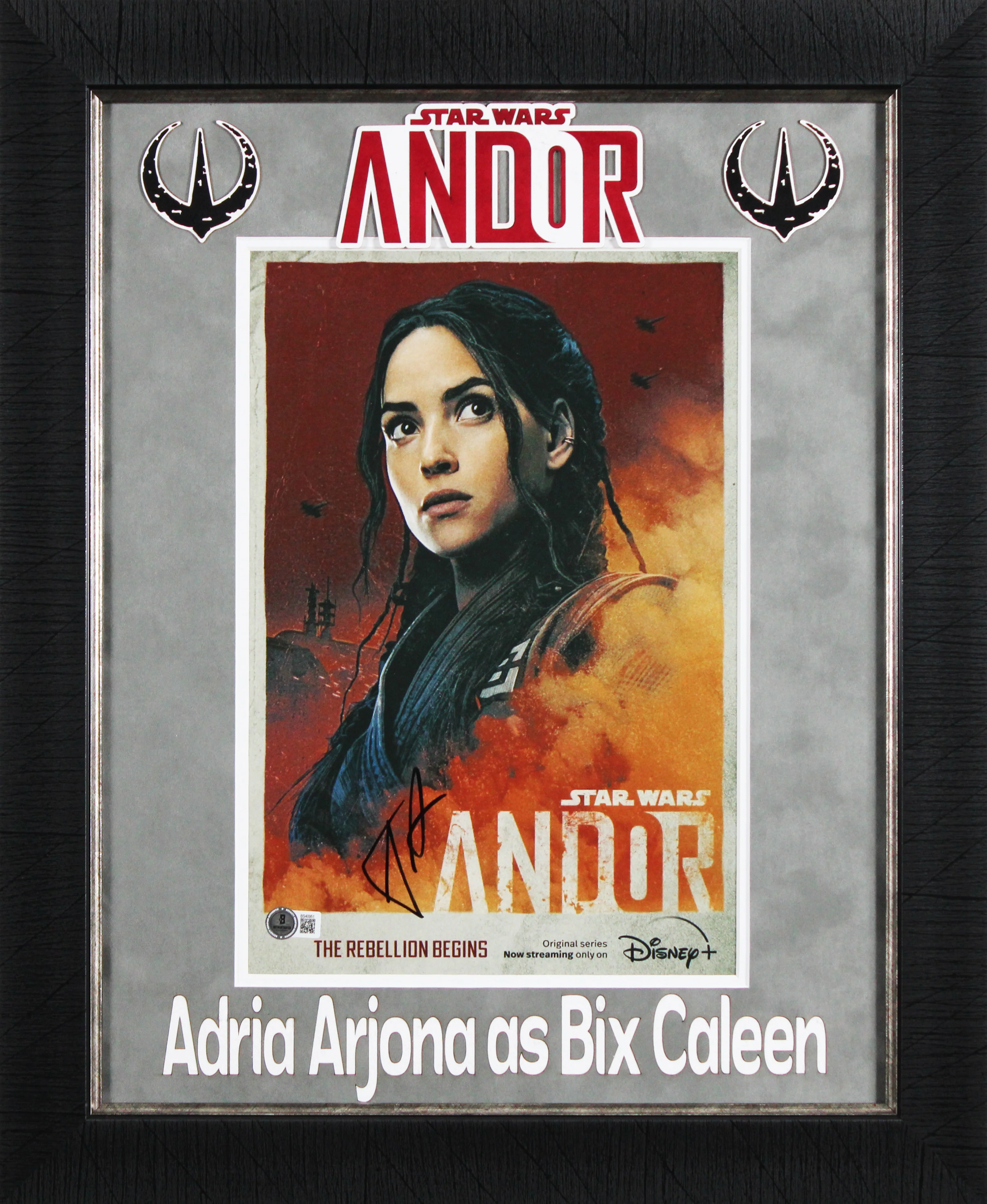 Adria Arjona Star Wars Andor Authentic Signed Framed 9.5x13.5 Photo BAS #BS40951 - Image 2