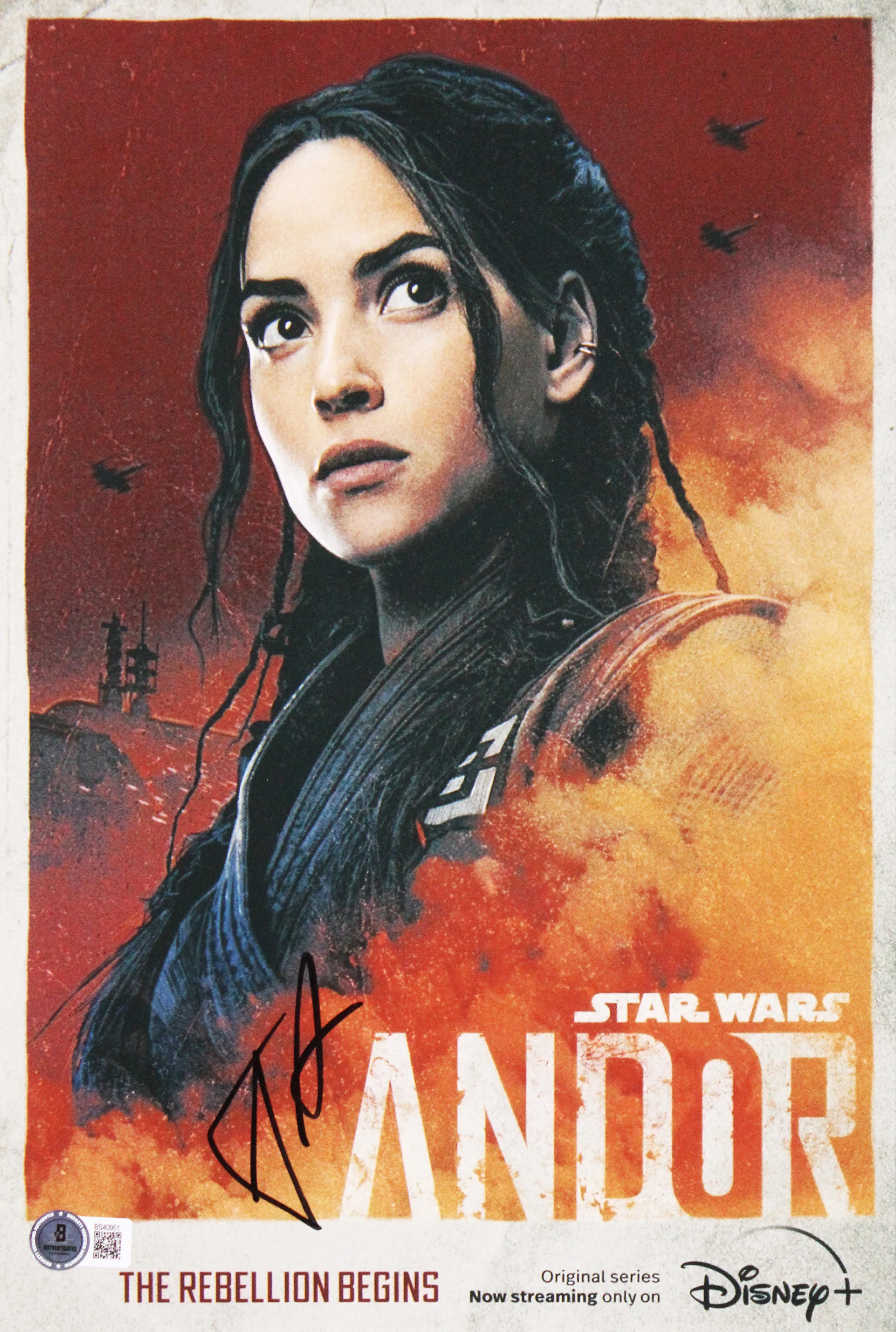 Adria Arjona Star Wars Andor Authentic Signed Framed 9.5x13.5 Photo BAS #BS40951 - Image 3