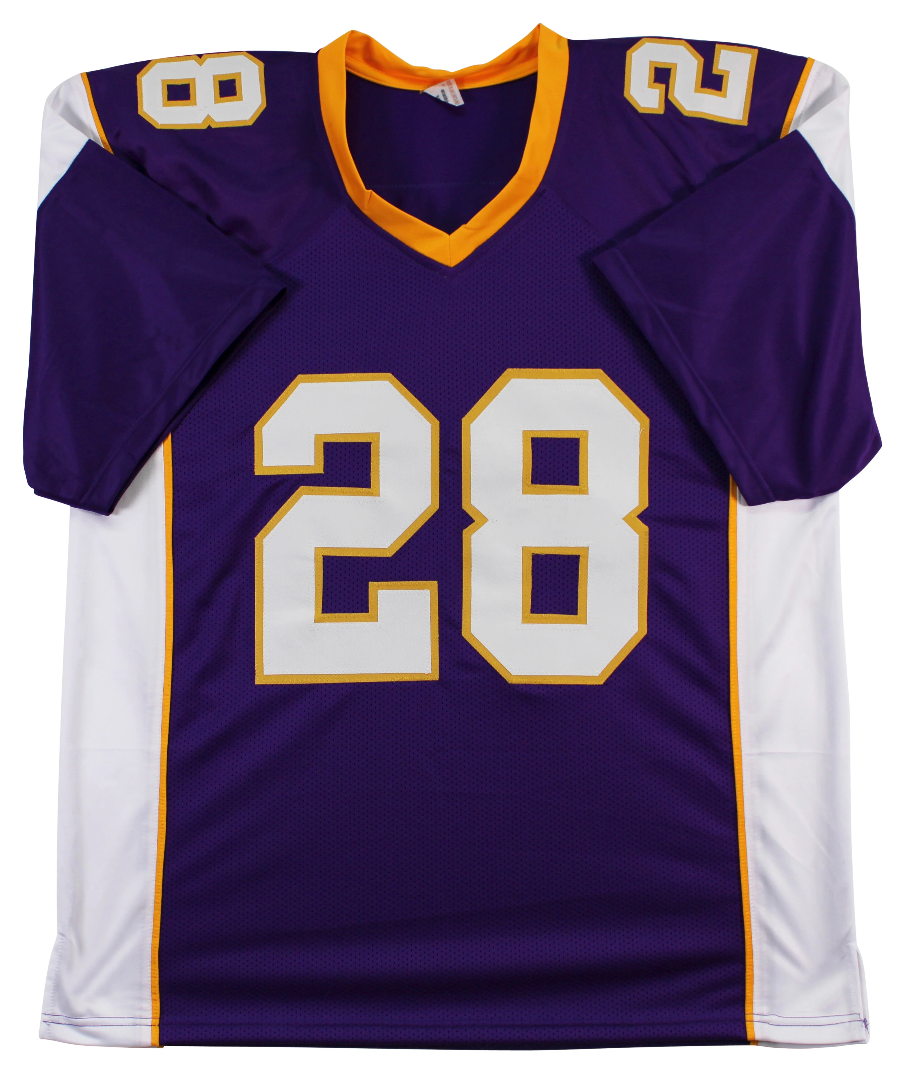 Adrian Peterson "All Damn Day" Signed Purple Pro Style Jersey BAS Witnessed - Image 6