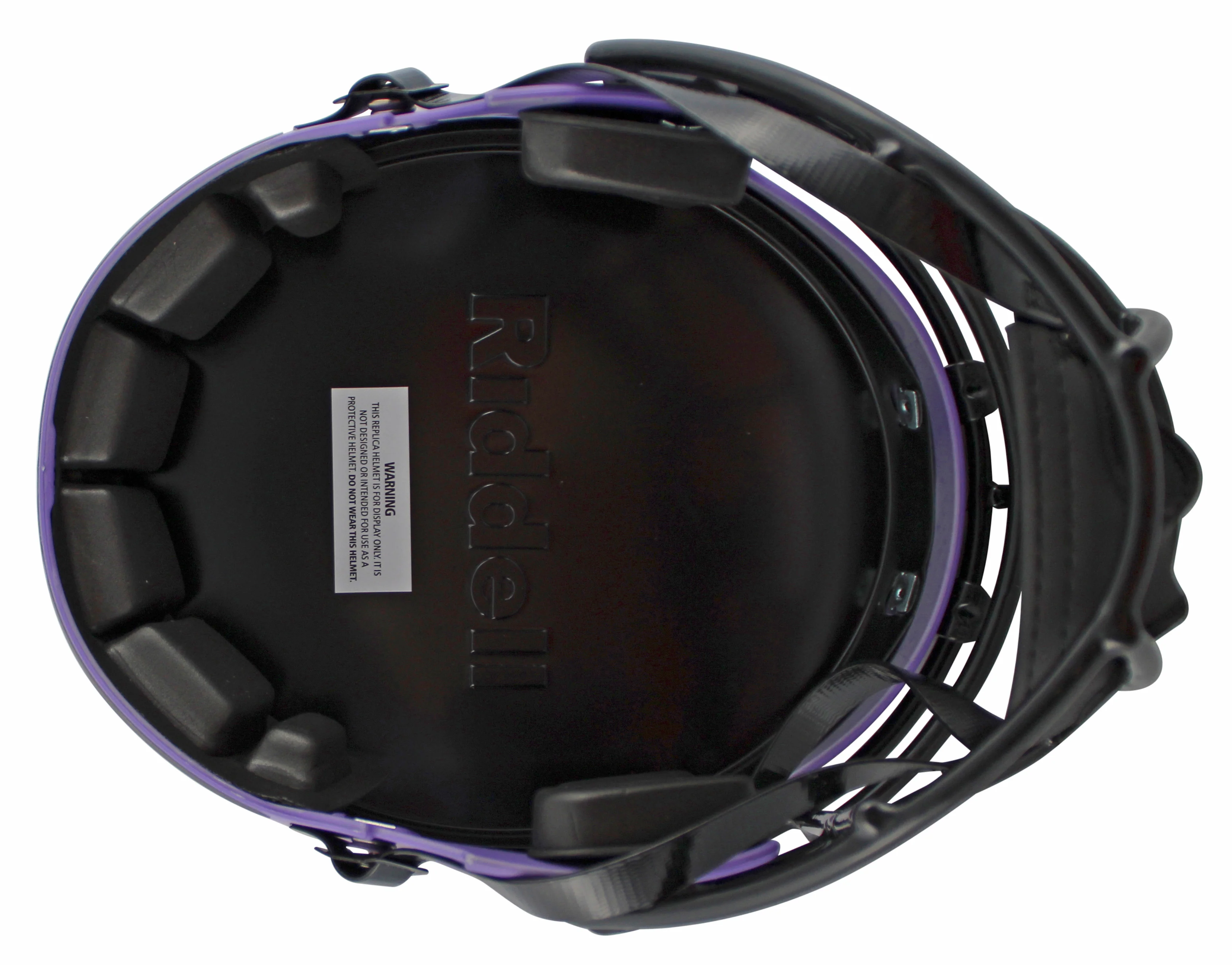 Adrian Peterson "All Damn Day" Signed Rave F/S Speed Rep Helmet w/ Case BAS Wit - Image 5