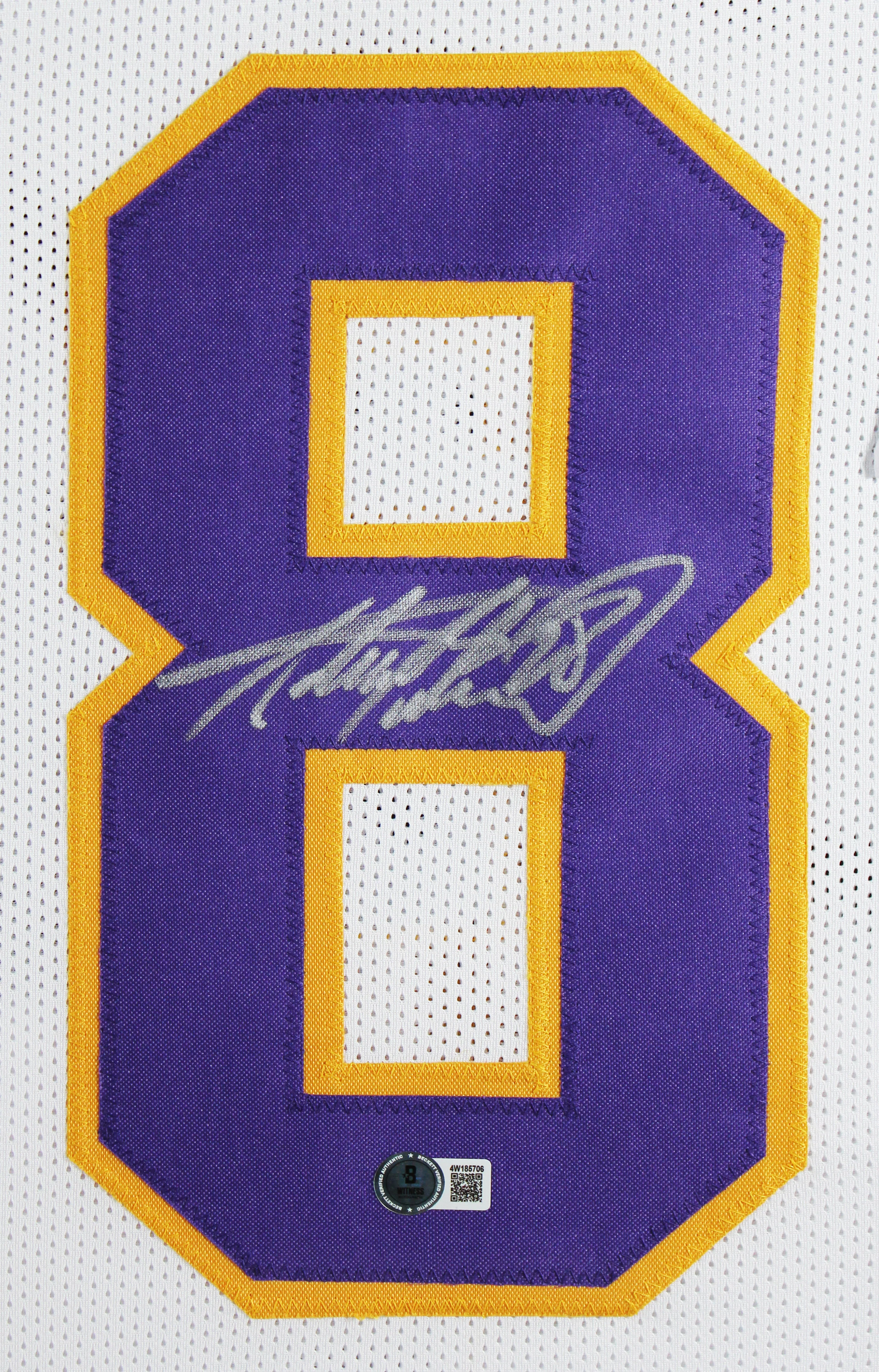 Adrian Peterson Authentic Signed White Pro Style Framed Jersey BAS Witnessed - Image 3