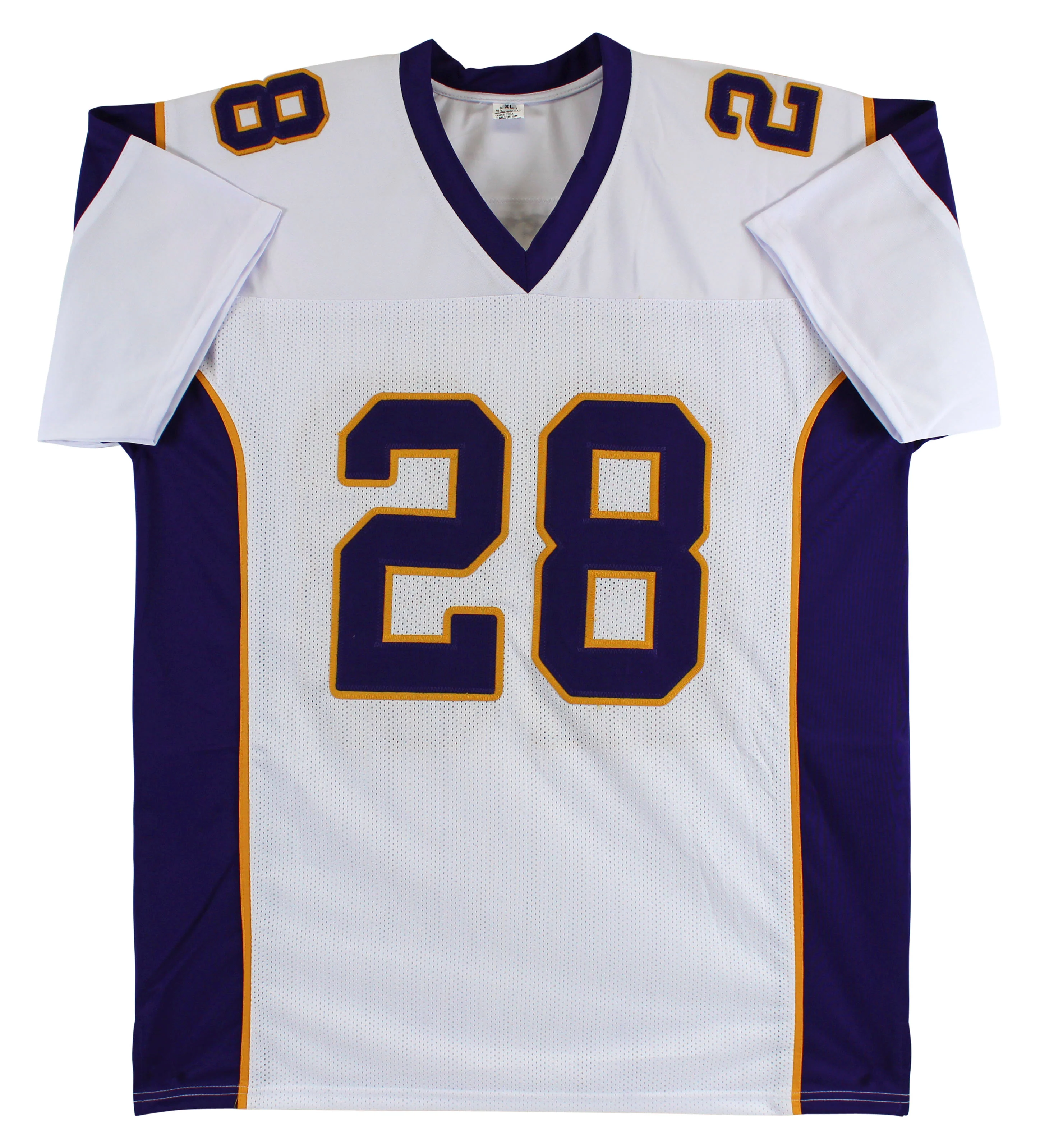 Adrian Peterson Authentic Signed White Pro Style Jersey Autographed BAS Witness - Image 4