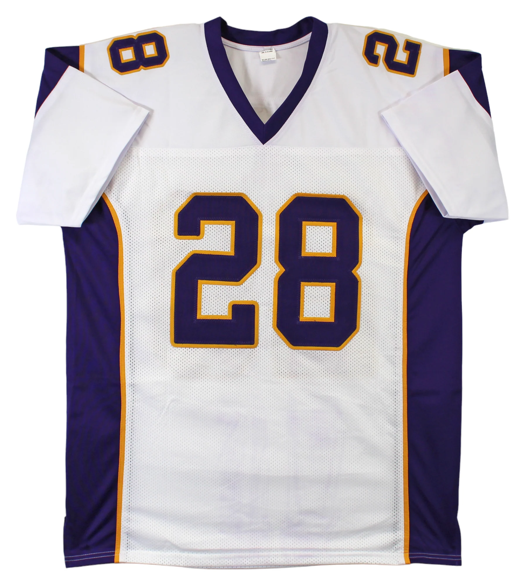 Adrian Peterson Authentic Signed White Pro Style Jersey BAS Witnessed 2 - Image 4
