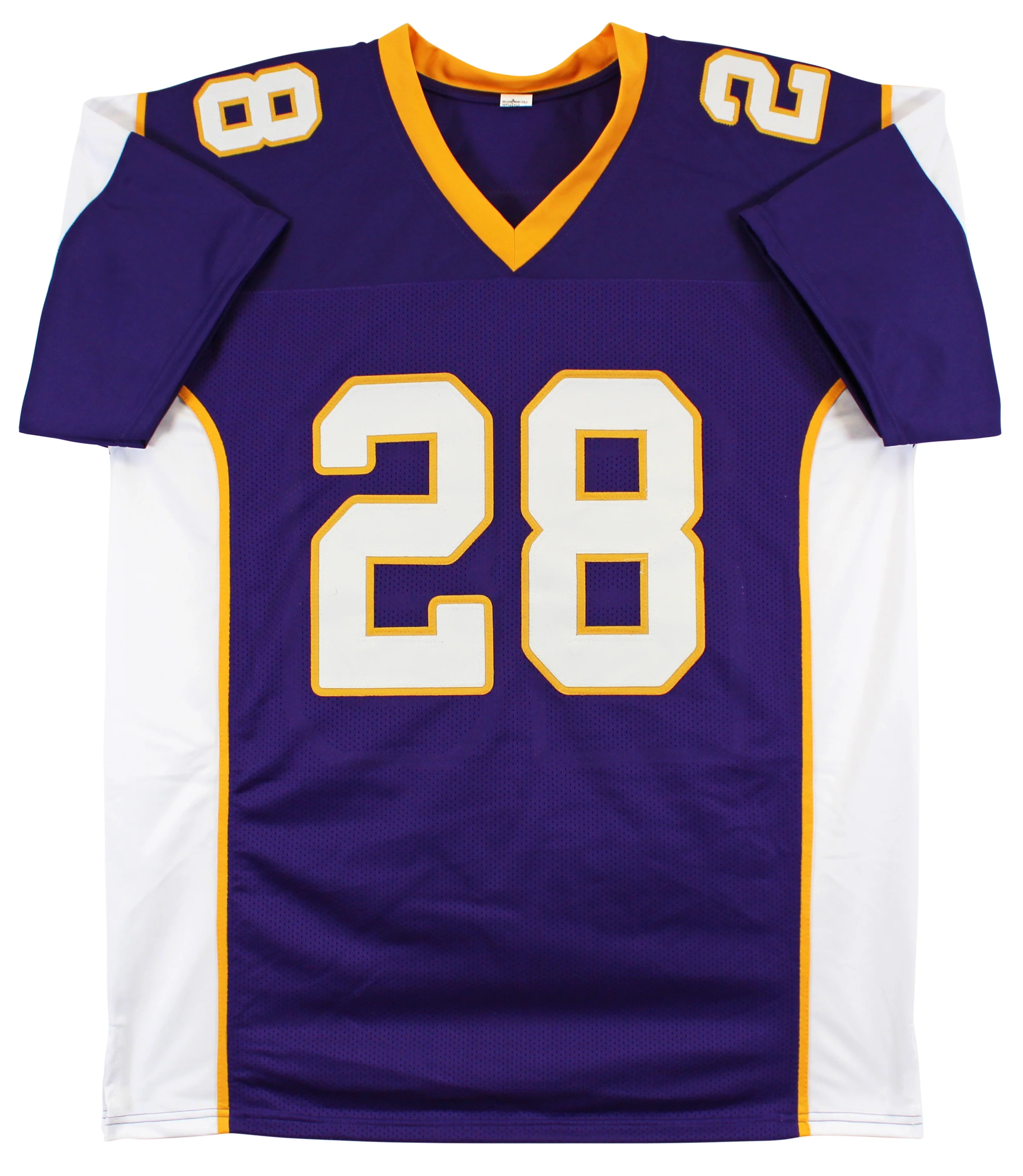 Adrian Peterson "Career Stat" Signed Purple Pro Style Jersey BAS Witnessed - Image 4