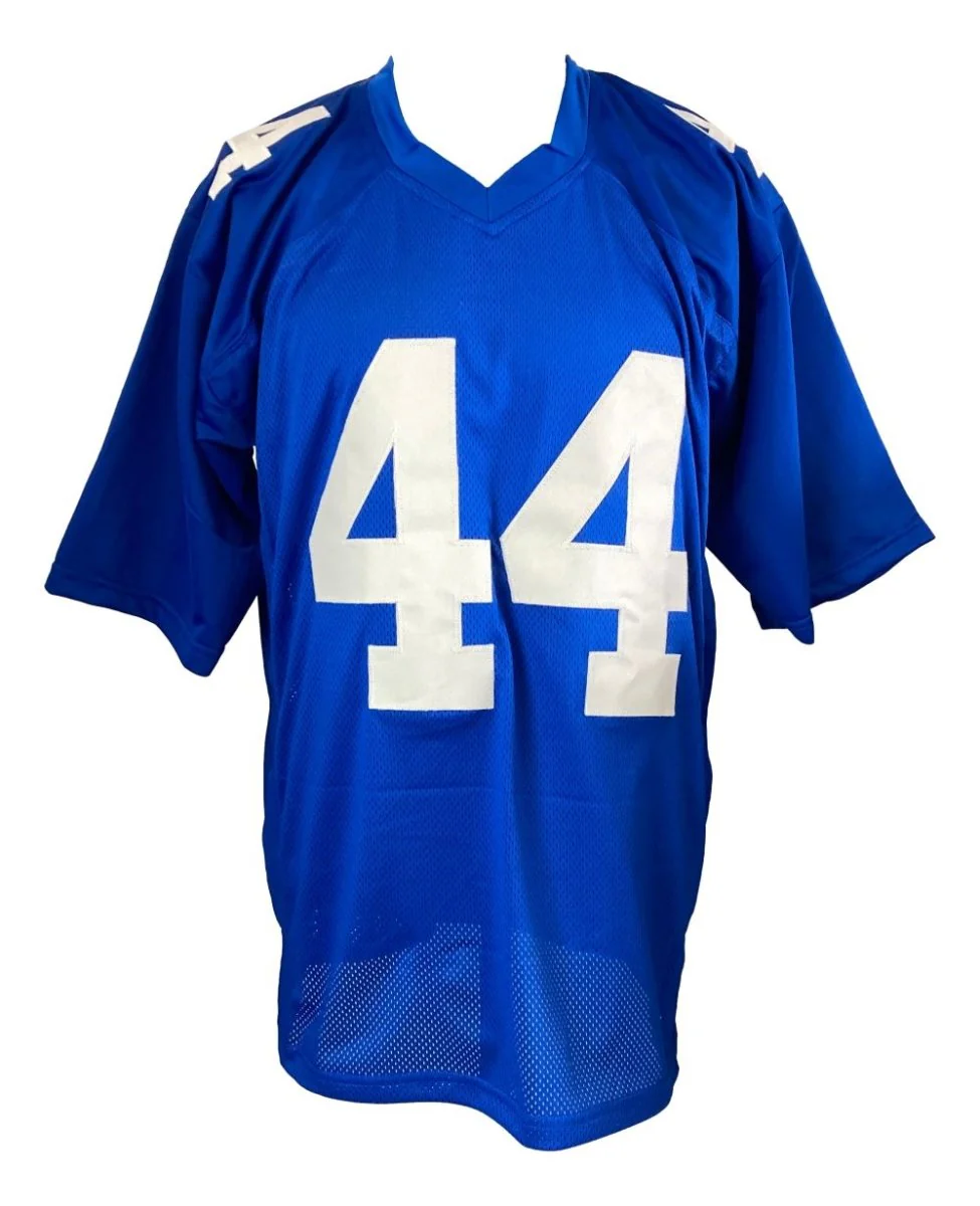 Ahmad Bradshaw New York Signed Blue Football Jersey JSA Hologram - Image 3