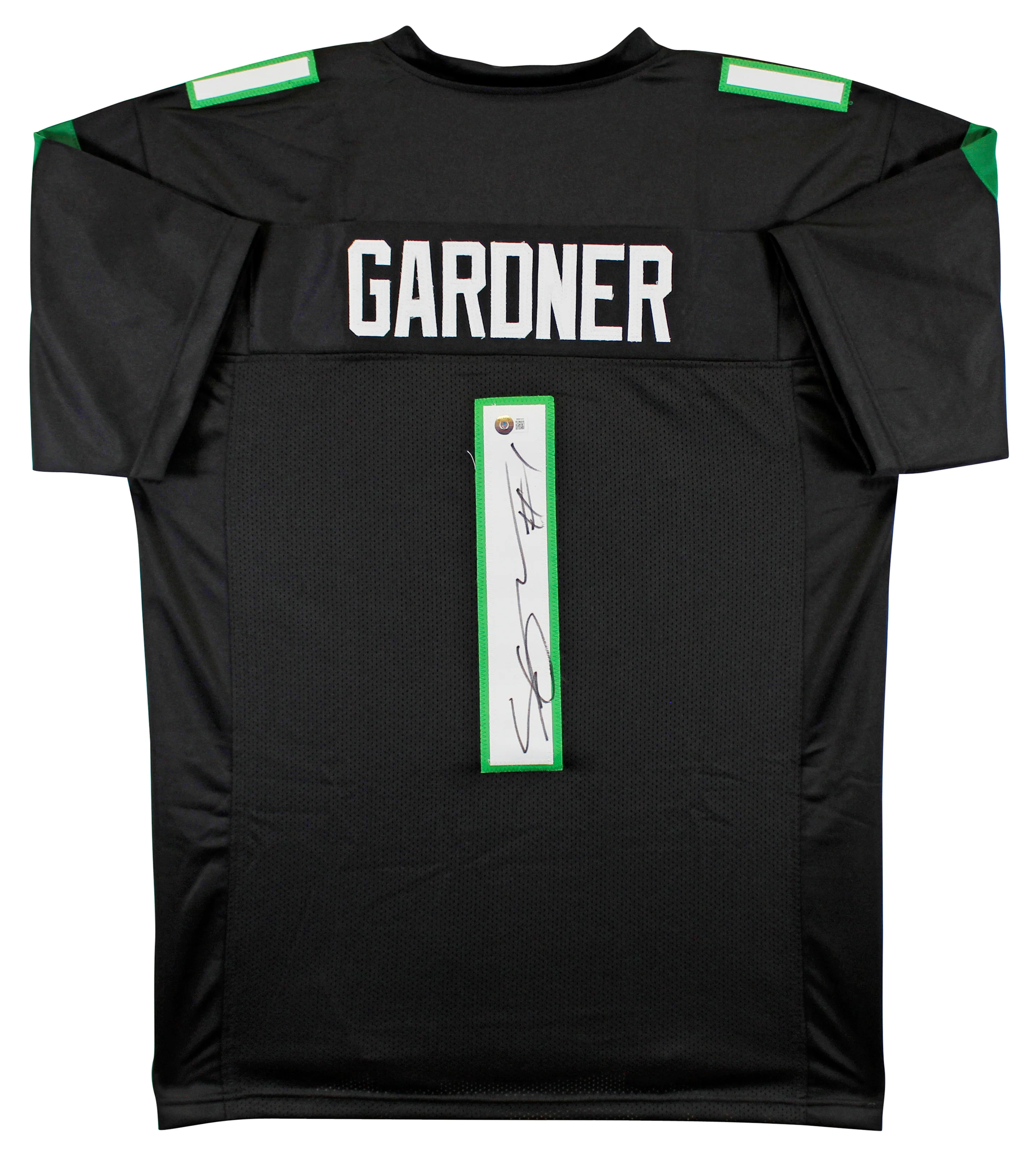 Ahmad "Sauce" Gardner Authentic Signed Black Pro Style Jersey BAS Witnessed - Image 2